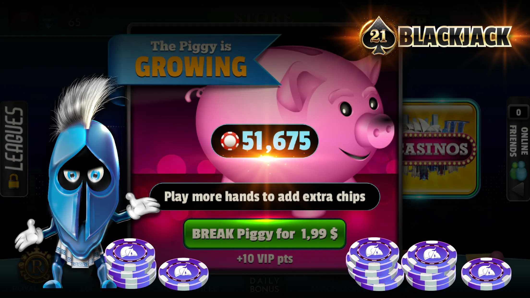 BlackJack 21 - Online Casino | Indus Appstore | Screenshot