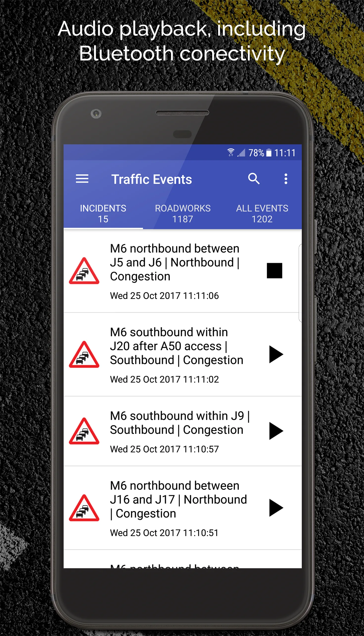 UK Motorway Traffic News | Indus Appstore | Screenshot