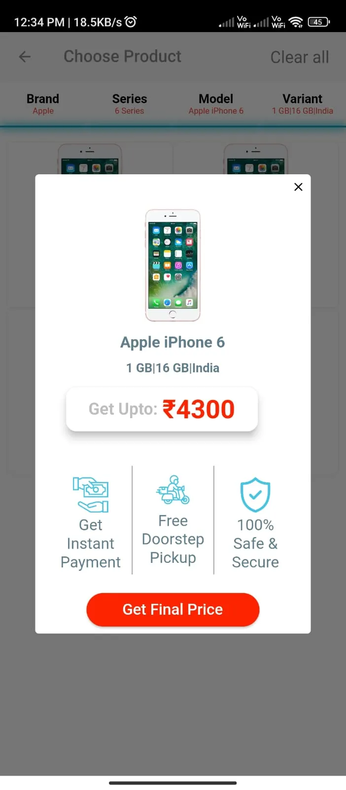 Cashsecond: We buy used mobile | Indus Appstore | Screenshot