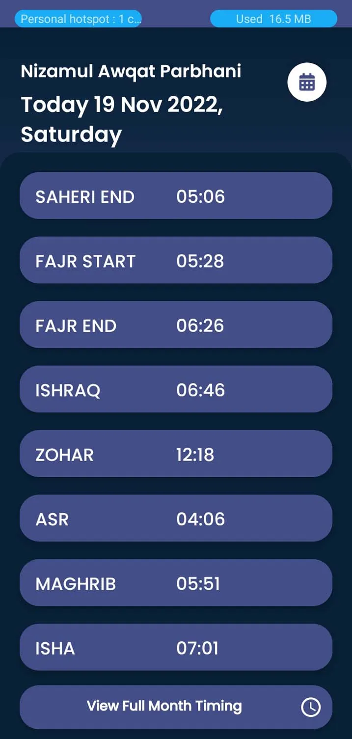 Namaz Time Parbhani | Indus Appstore | Screenshot