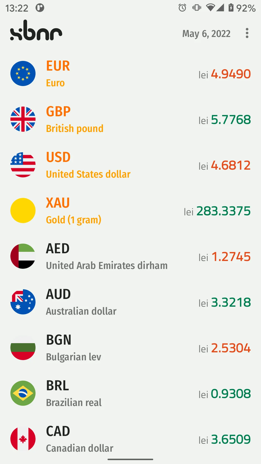 xbnr | NBR exchange rates | Indus Appstore | Screenshot