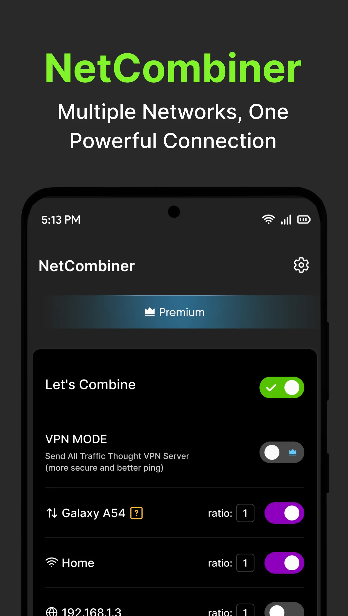 NetCombiner - Internet Bonding | Indus Appstore | Screenshot