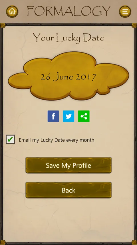 Formalogy Lucky Numbers & Days | Indus Appstore | Screenshot