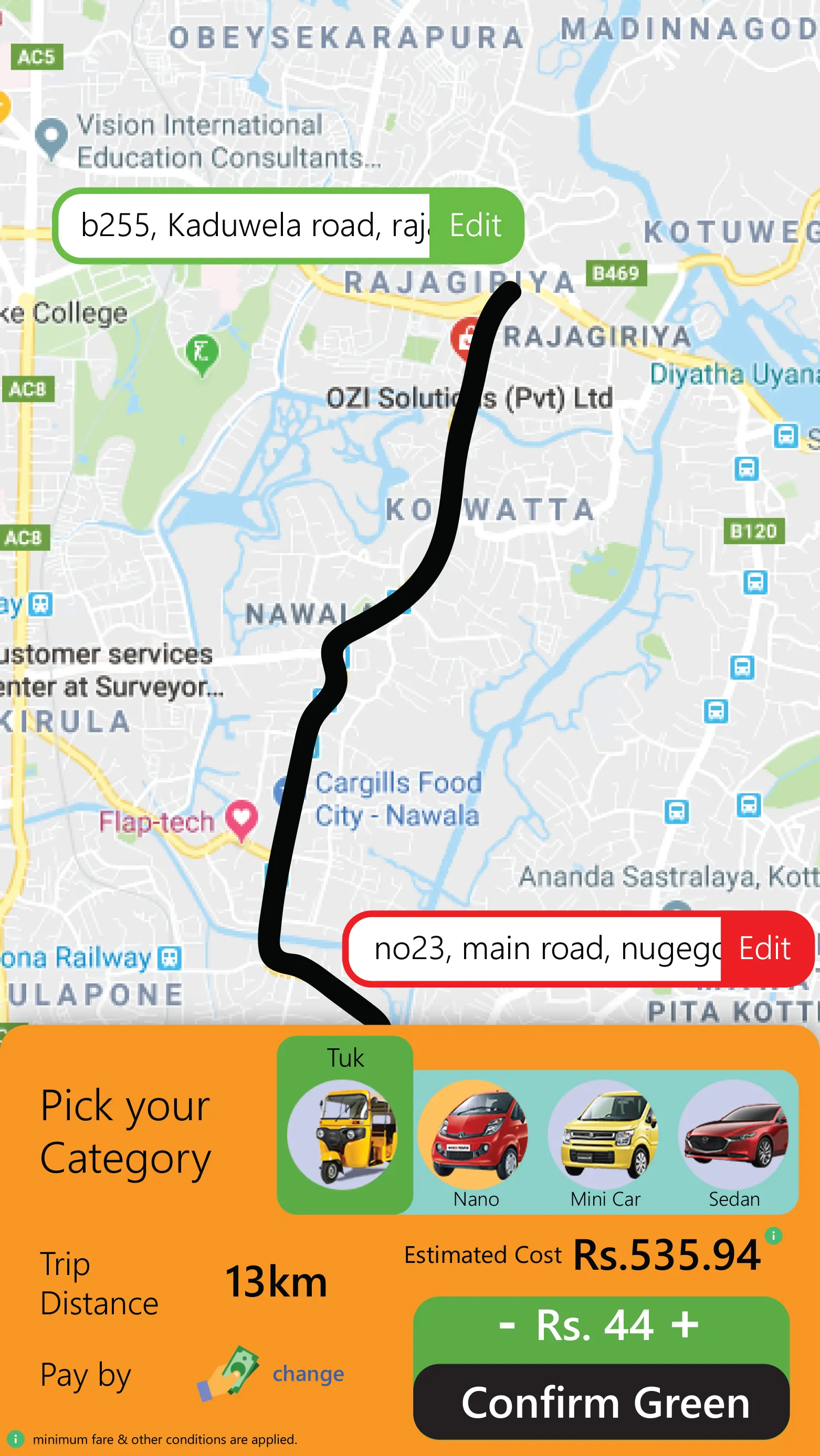 TaxiMe - Sri Lanka | Indus Appstore | Screenshot