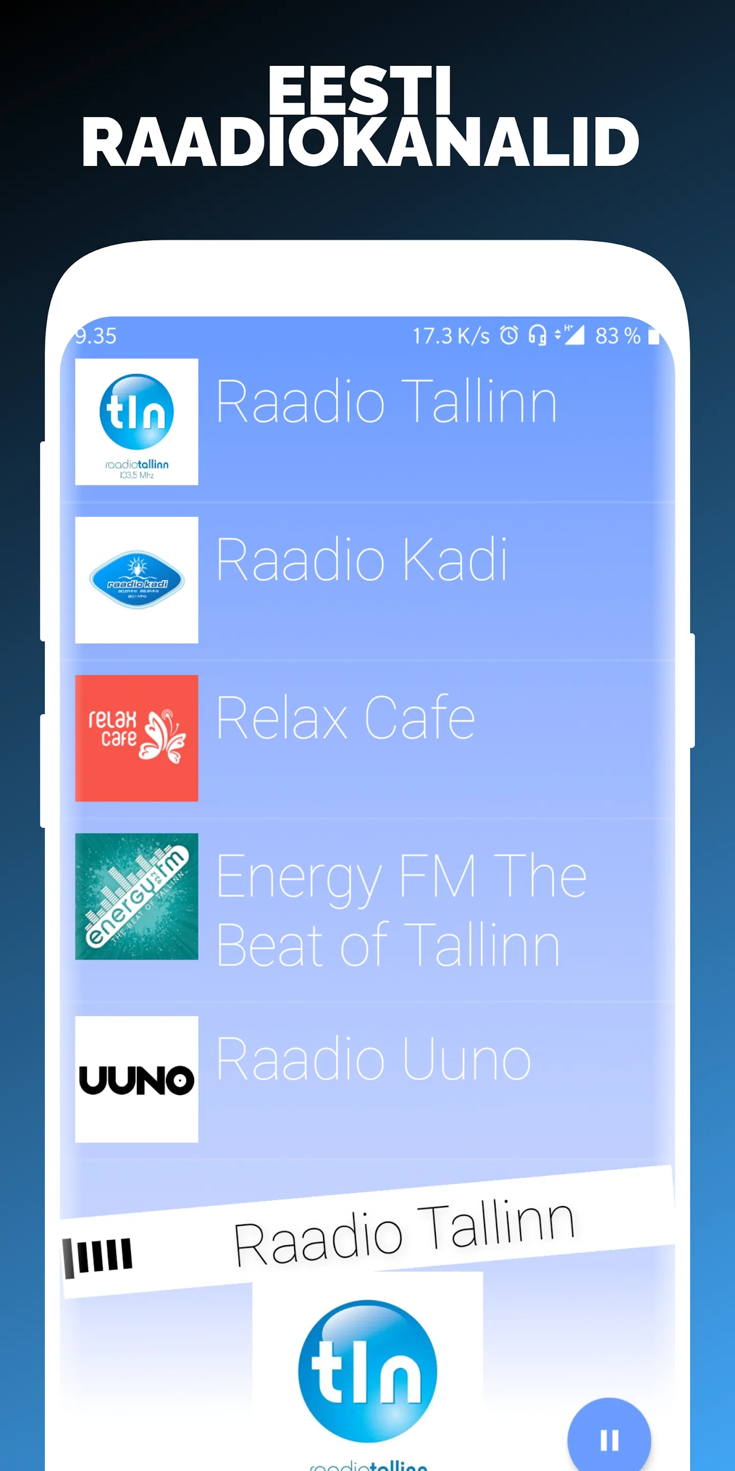 Raadio | Indus Appstore | Screenshot