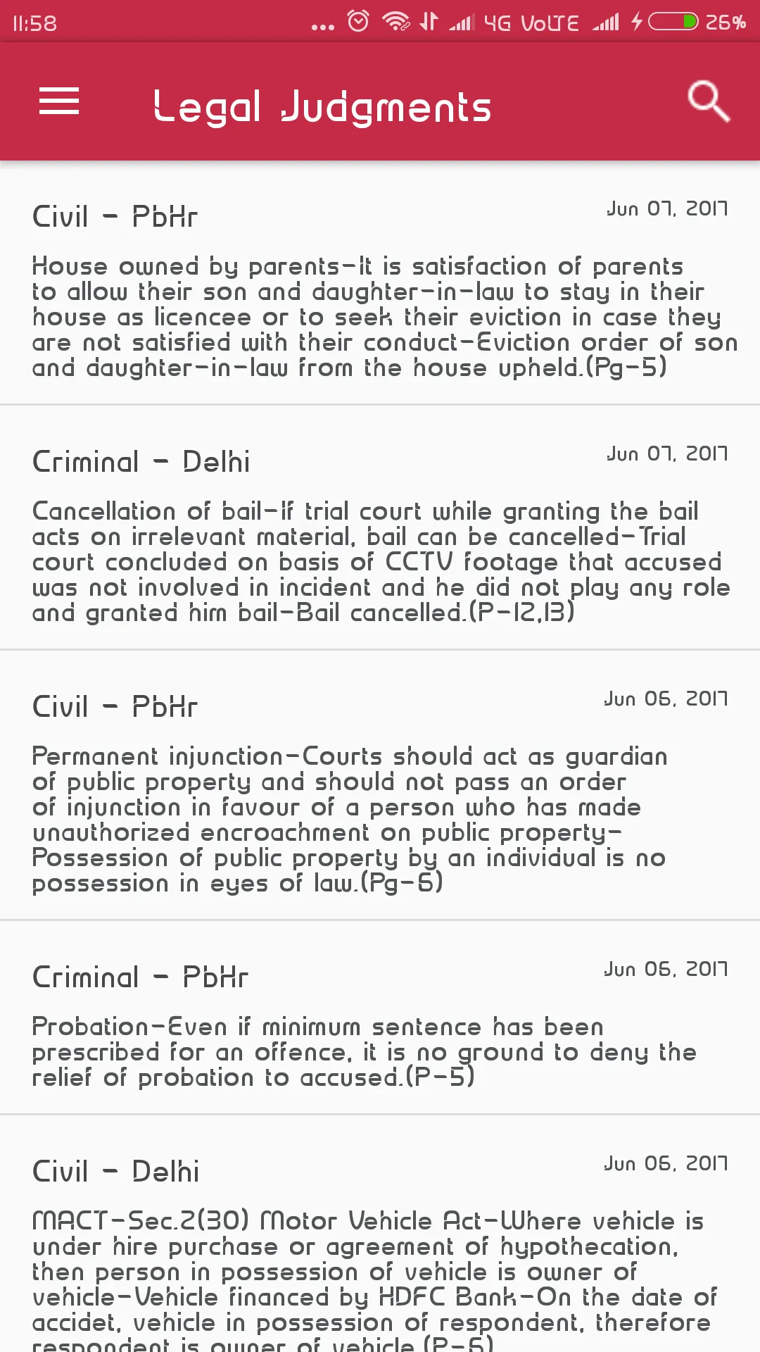 Legal Judgments | Indus Appstore | Screenshot