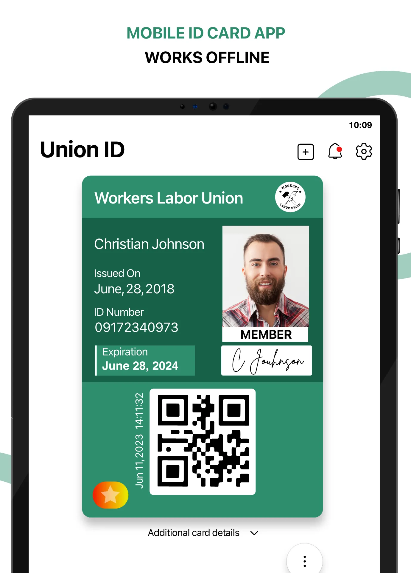 Union ID: Member ID Card | Indus Appstore | Screenshot