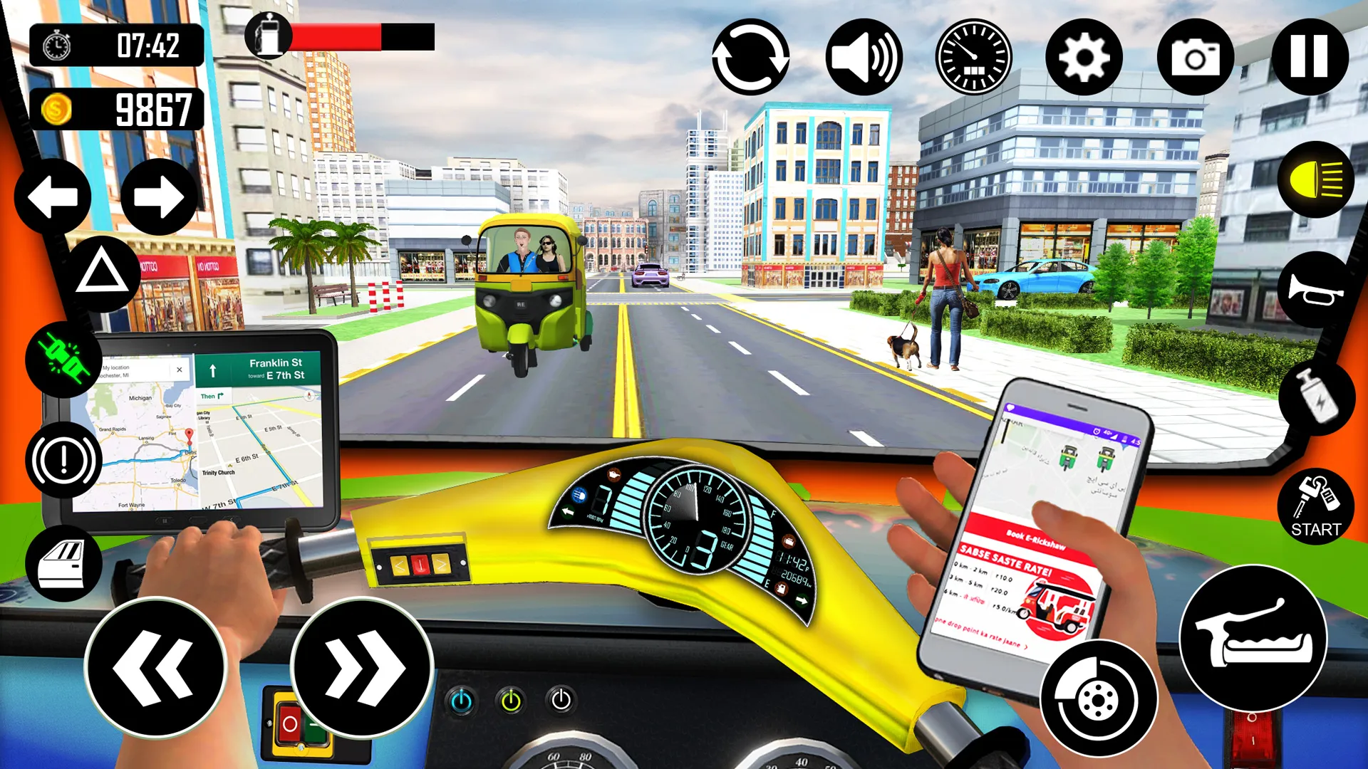 Tuk Tuk Rickshaw Games Taxi 3D | Indus Appstore | Screenshot