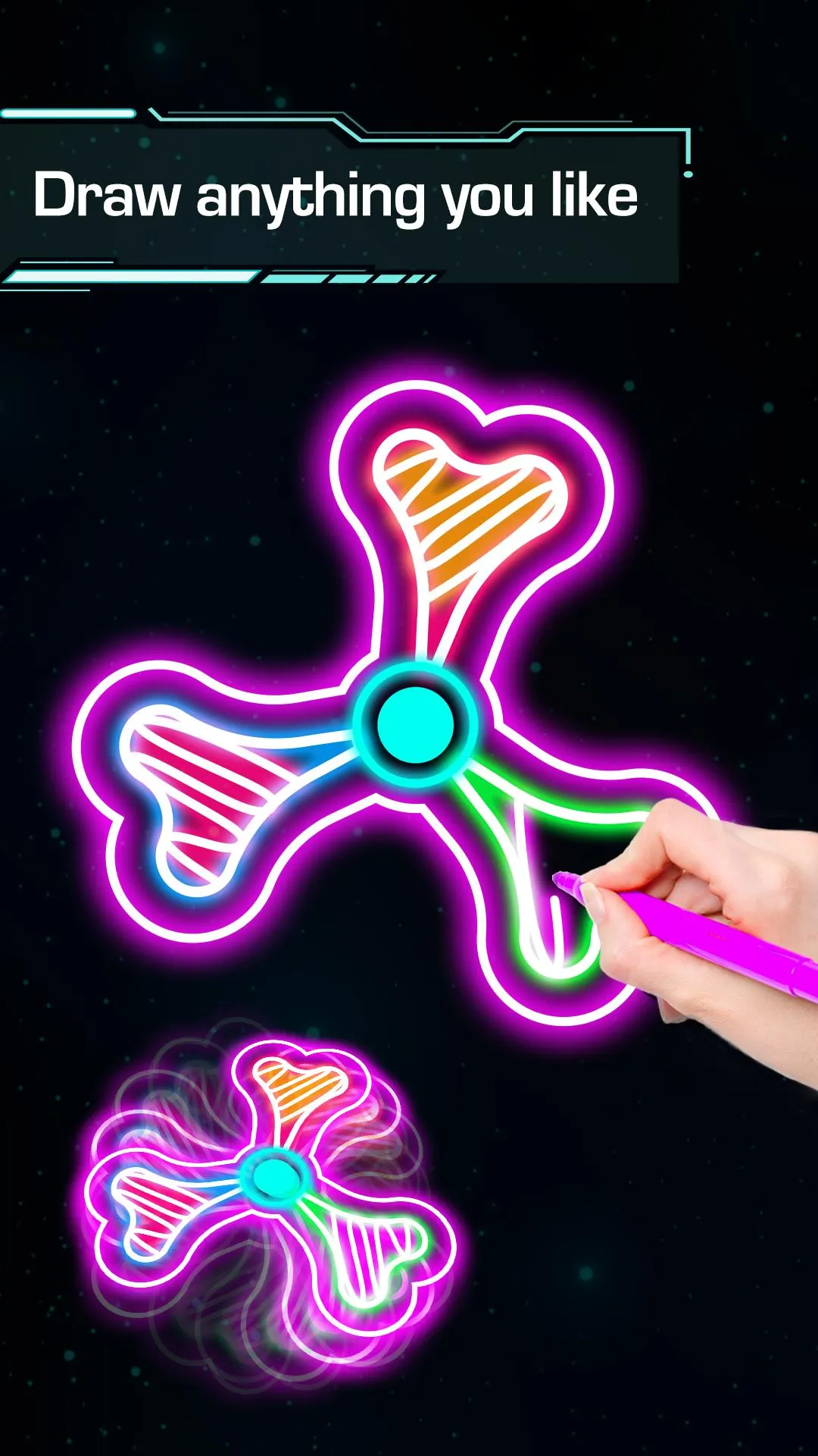 Draw Finger Spinner | Indus Appstore | Screenshot