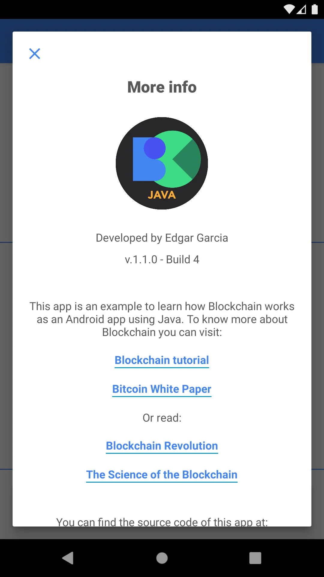 Blockchain with Java | Indus Appstore | Screenshot