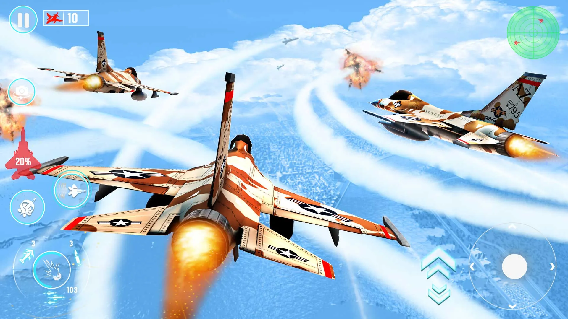 Fighter Jet War Plane Games | Indus Appstore | Screenshot