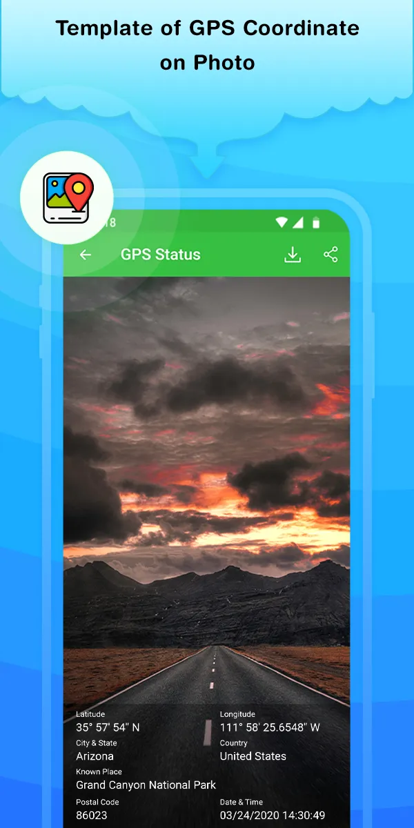 GPS Status: Send Geotag Photos | Indus Appstore | Screenshot
