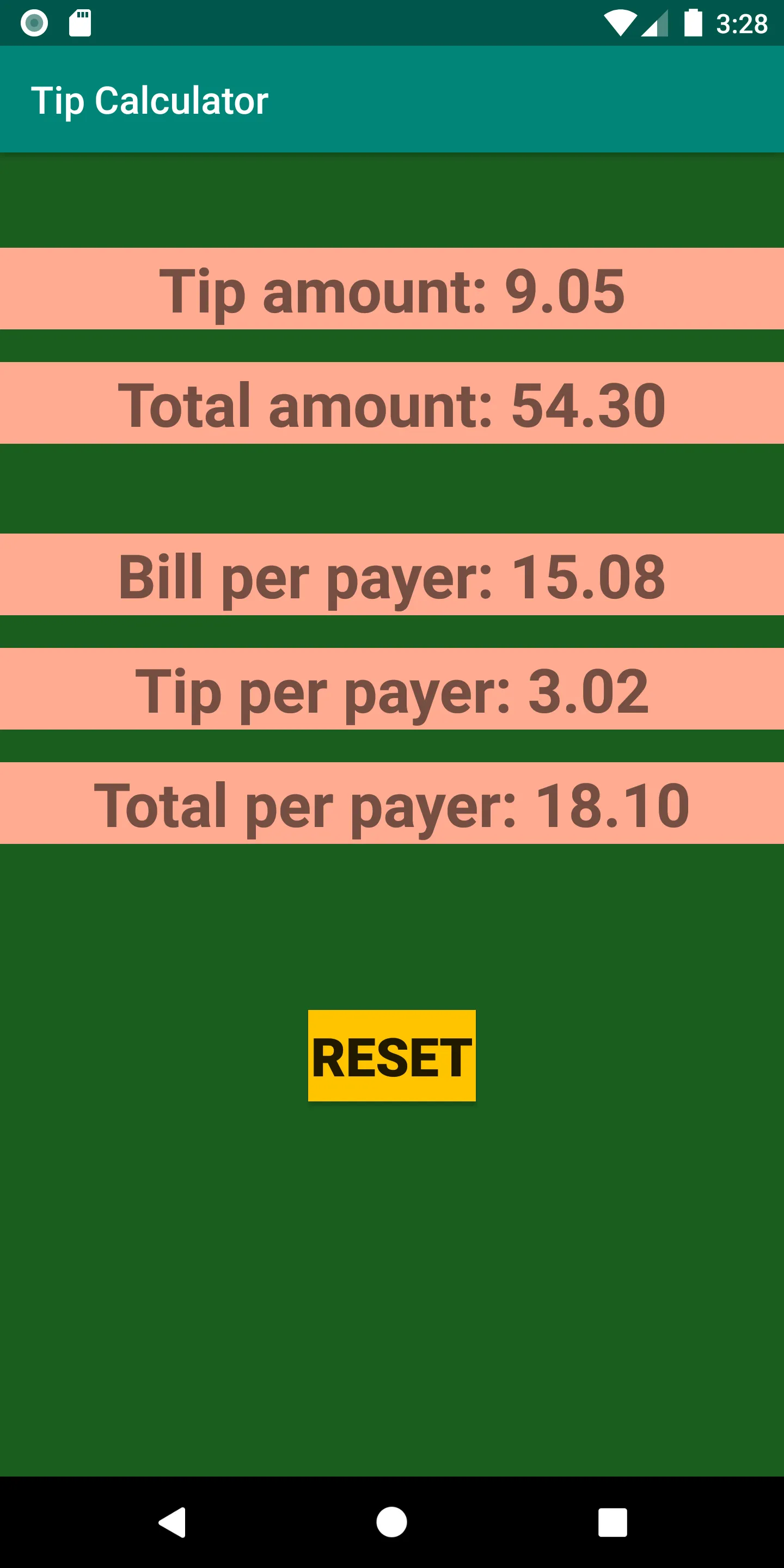 Tip calculator for seniors | Indus Appstore | Screenshot