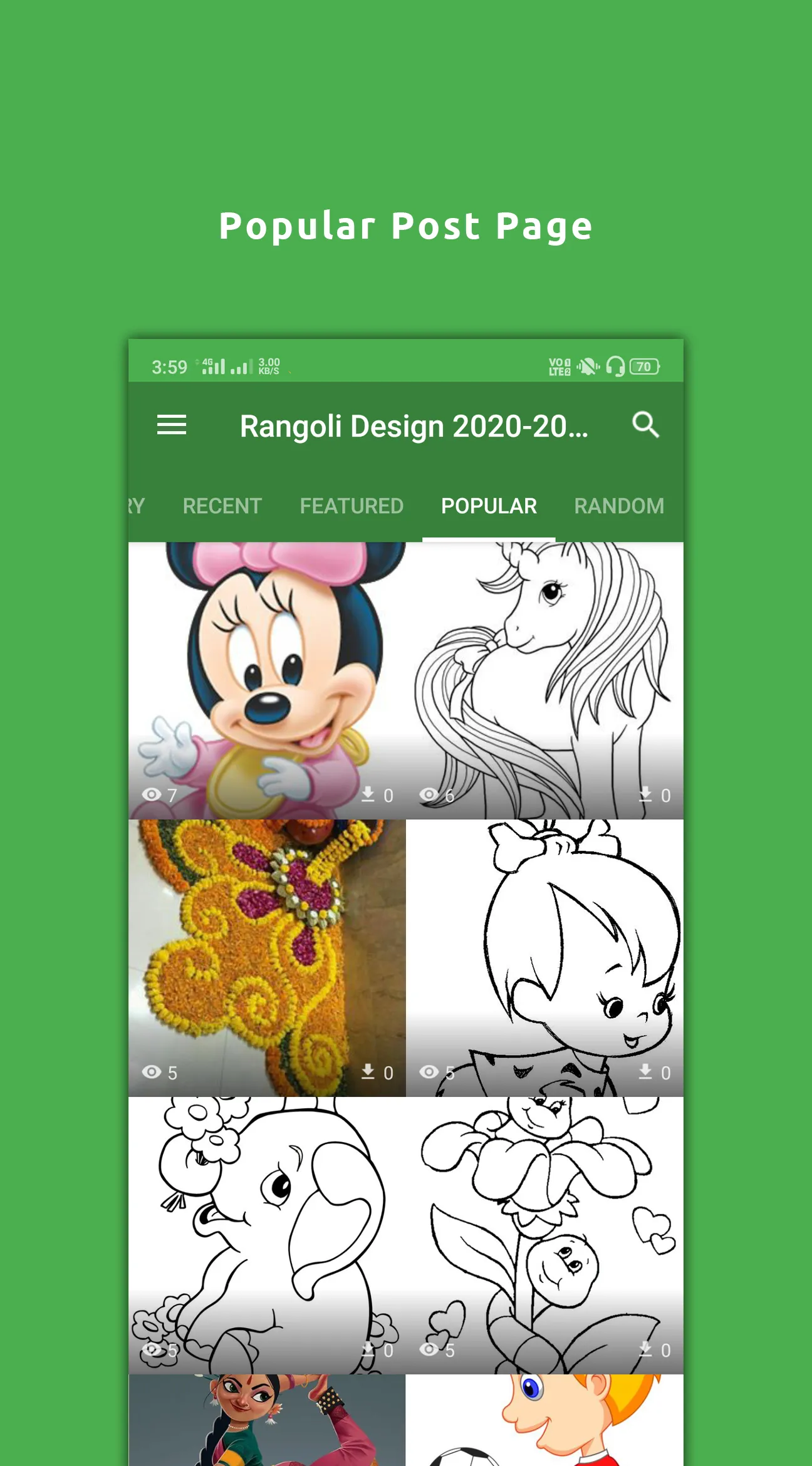 Latest Rangoli Collection | Indus Appstore | Screenshot