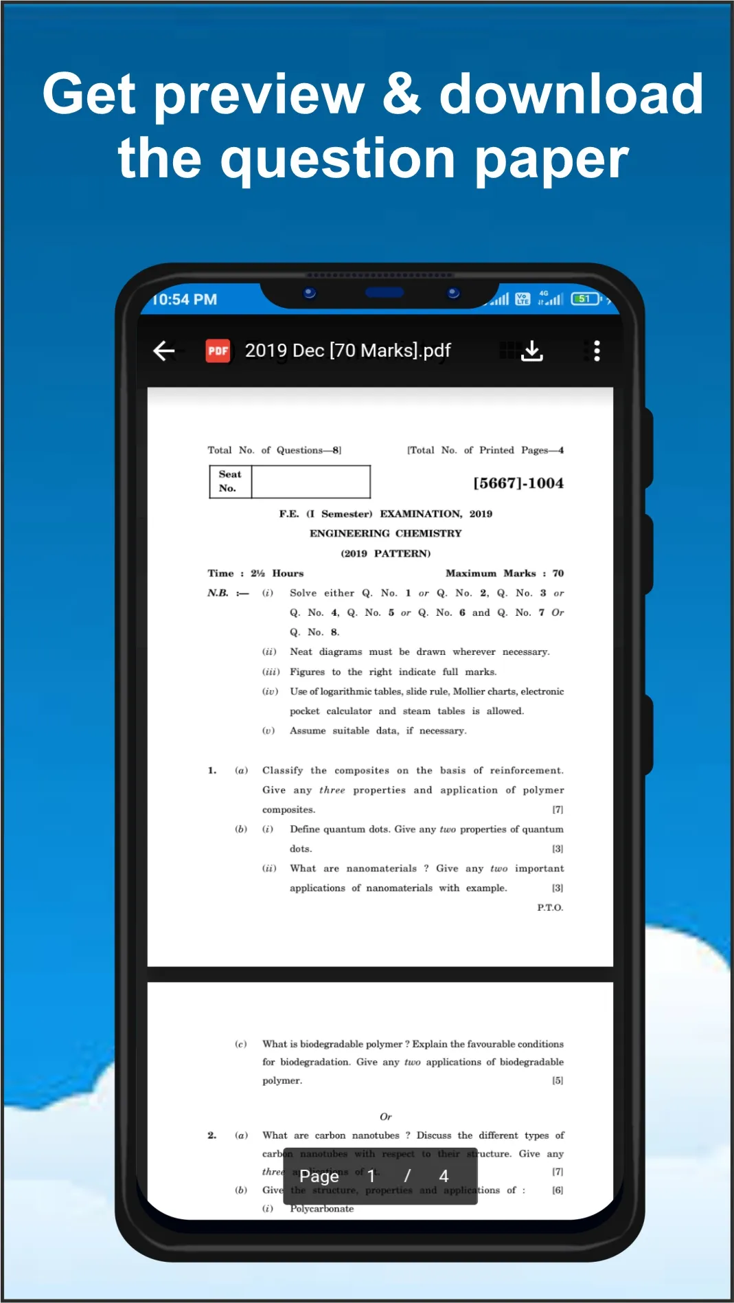 MSBTE Question Paper (Diploma) | Indus Appstore | Screenshot