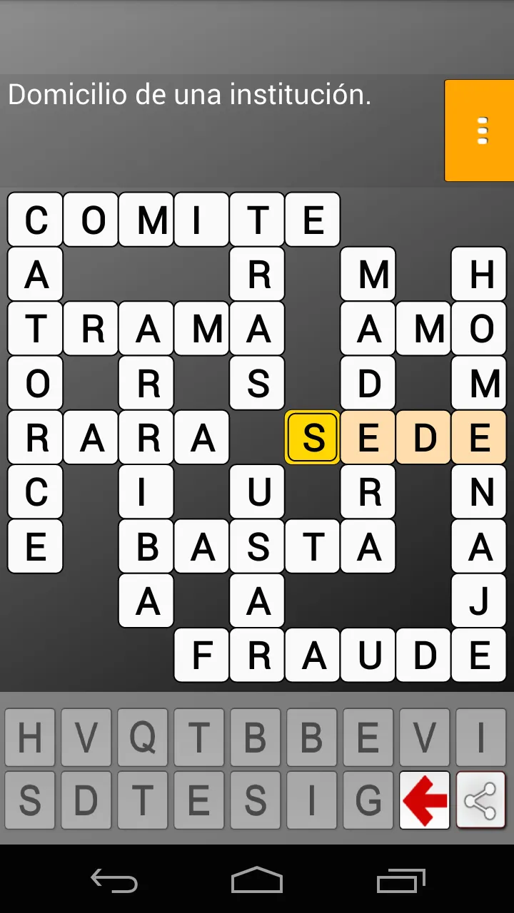 CrossWords Spanish | Indus Appstore | Screenshot