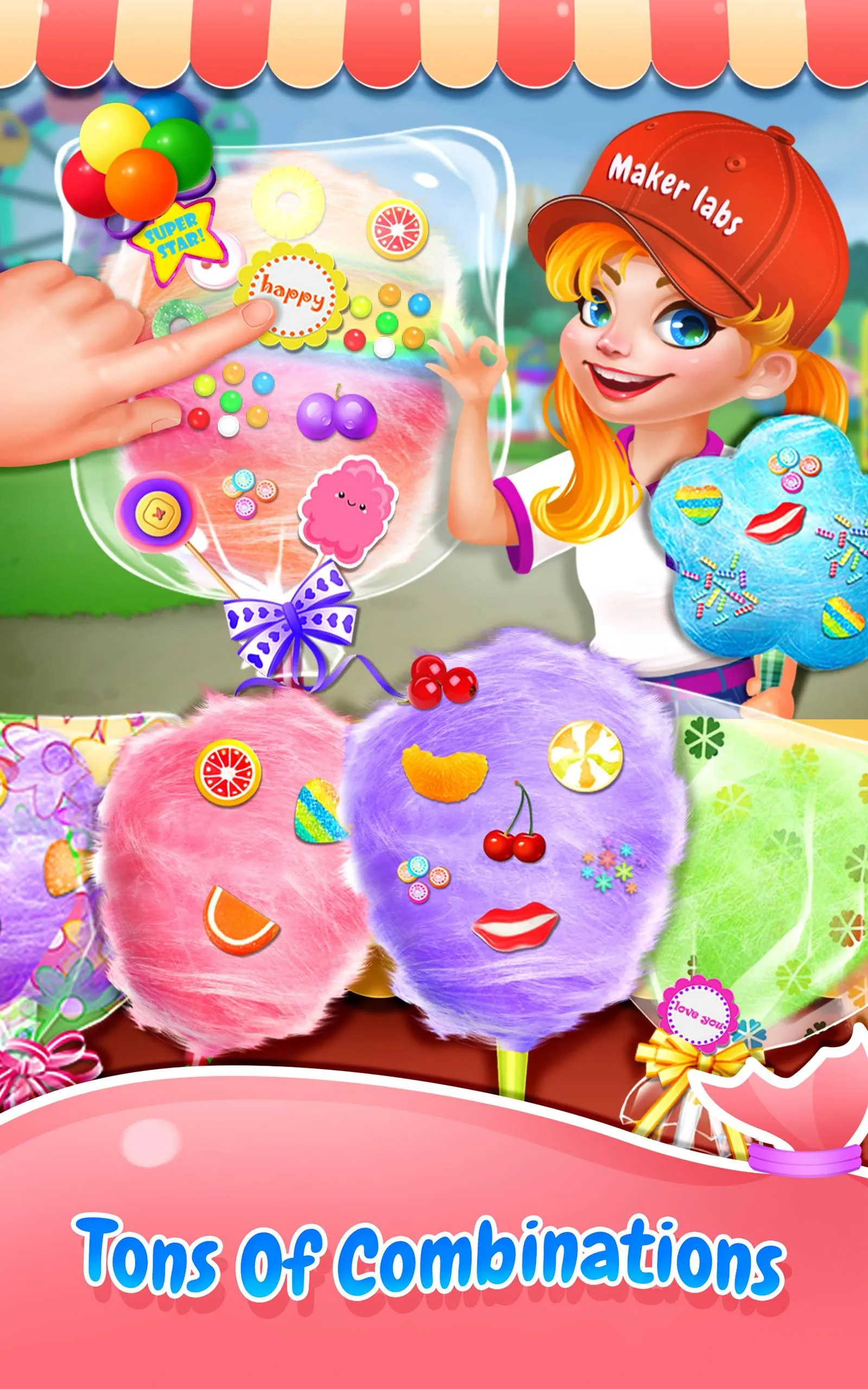 My Sweet Cotton Candy Shop | Indus Appstore | Screenshot