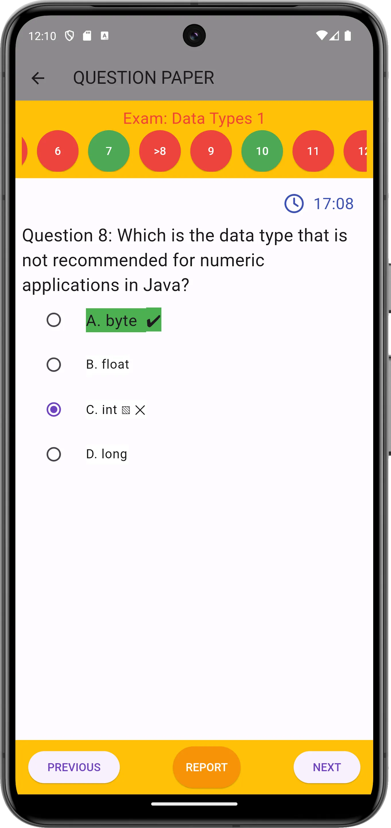 Java MCQ for Interviews | Indus Appstore | Screenshot