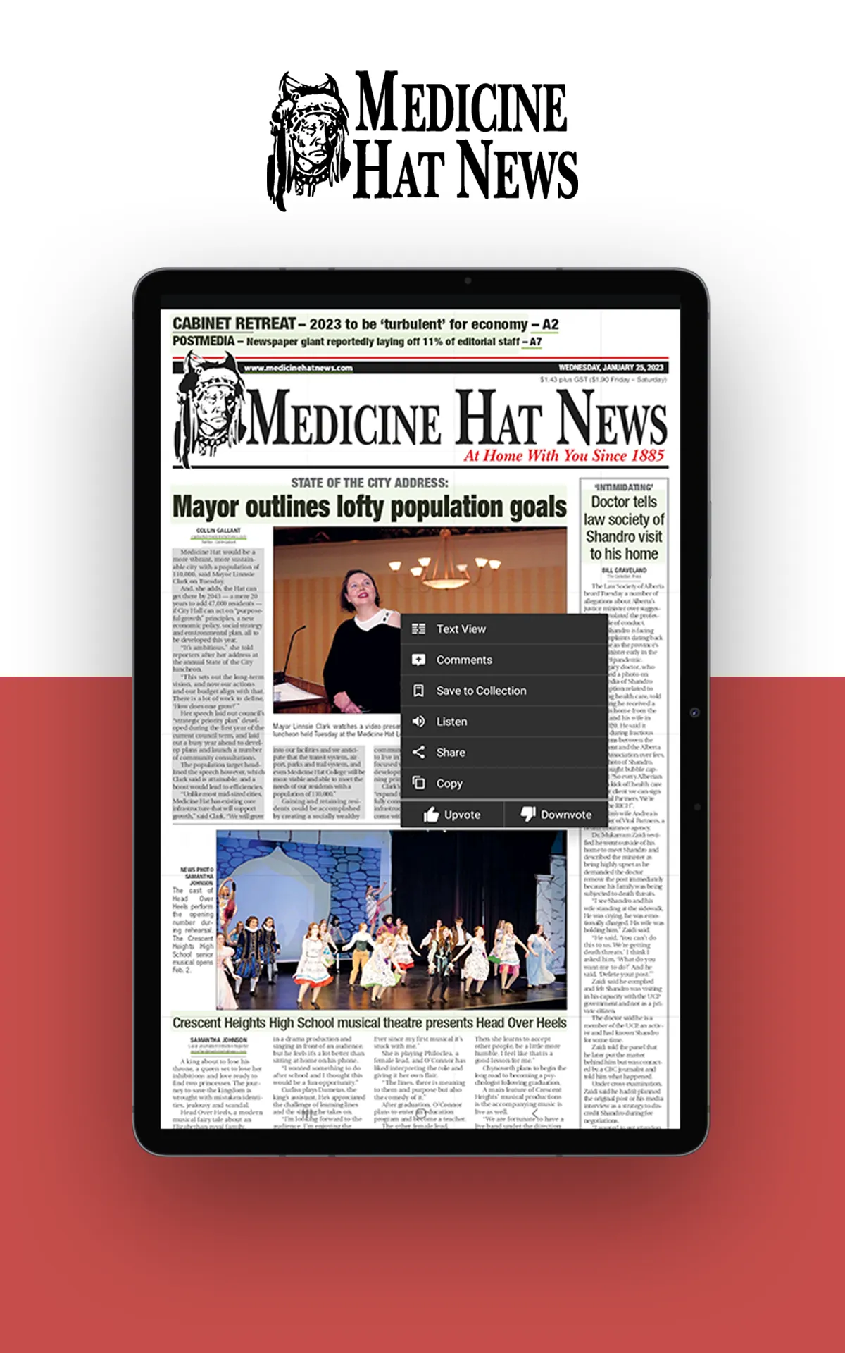 Medicine Hat News e-Edition | Indus Appstore | Screenshot