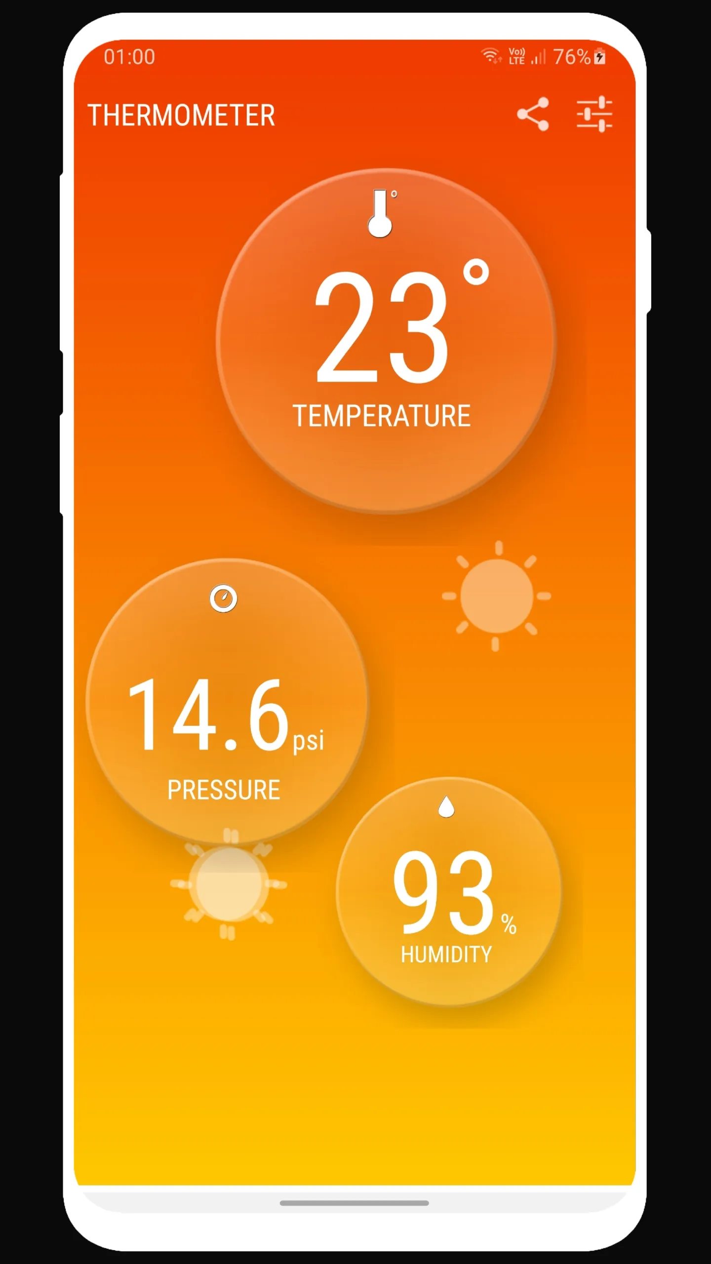 Outdoor Thermometer | Indus Appstore | Screenshot