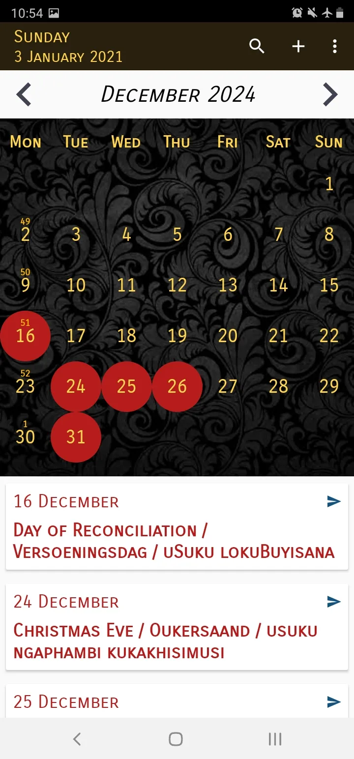 South Africa Calendar 2024 | Indus Appstore | Screenshot