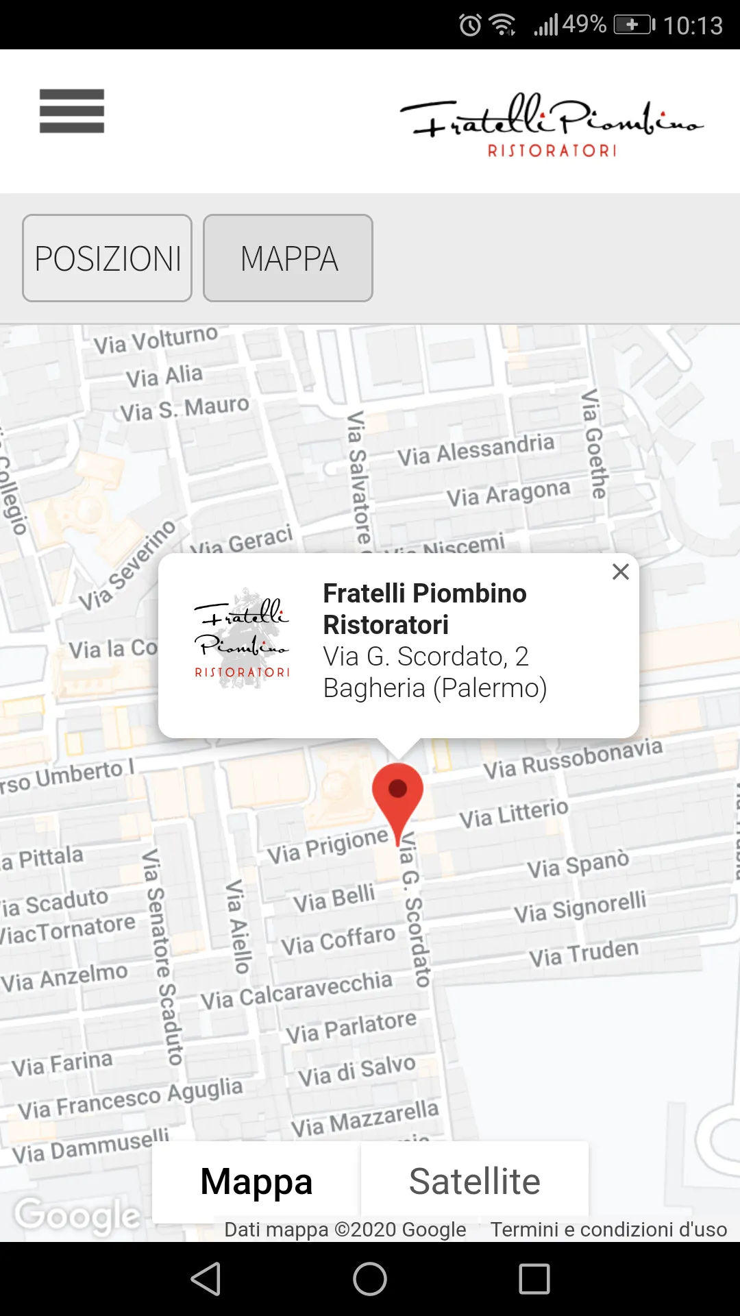 Fratelli Piombino Ristoratori | Indus Appstore | Screenshot