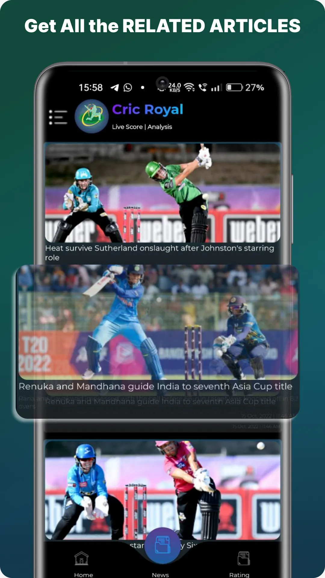 CricX - Cricket Live Score | Indus Appstore | Screenshot