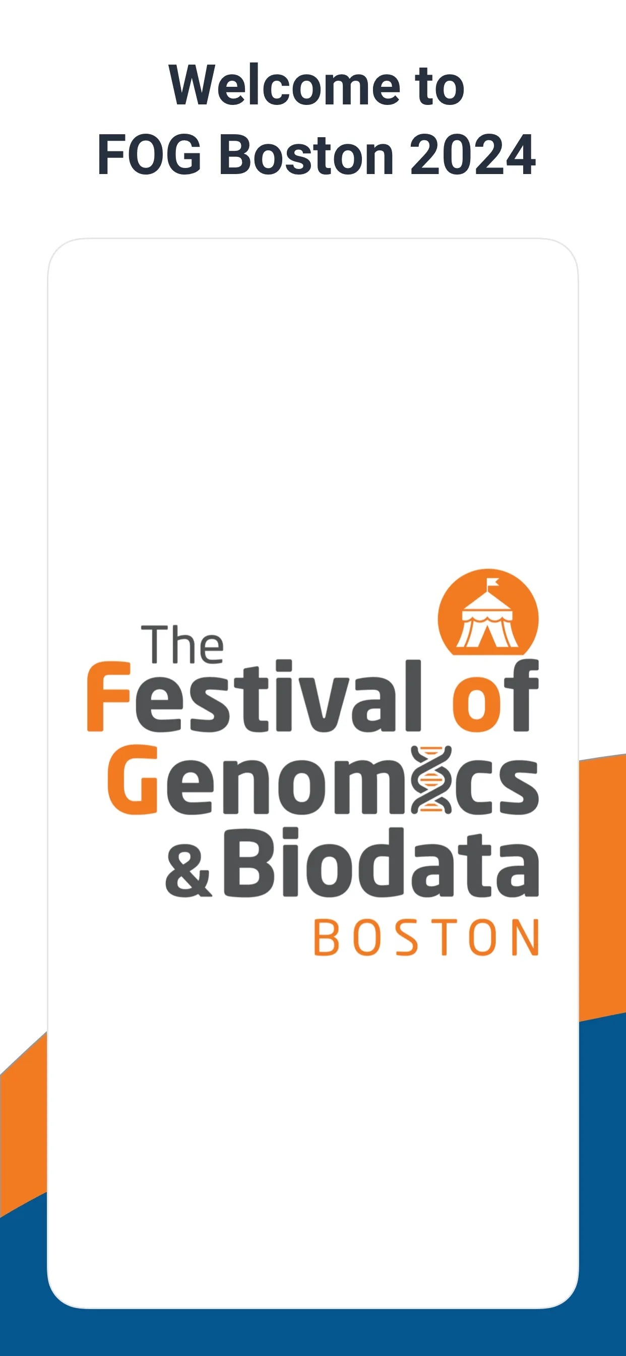 Festival of Genomics Boston | Indus Appstore | Screenshot