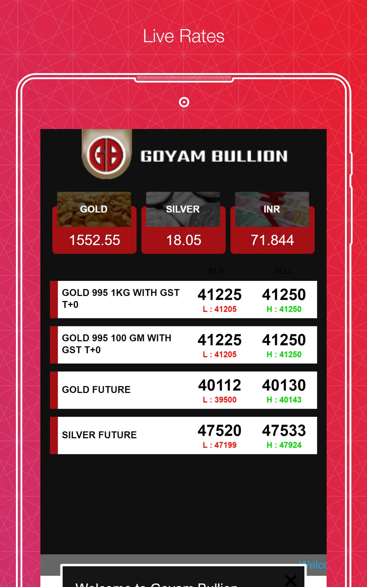 Goyam Bullion | Indus Appstore | Screenshot