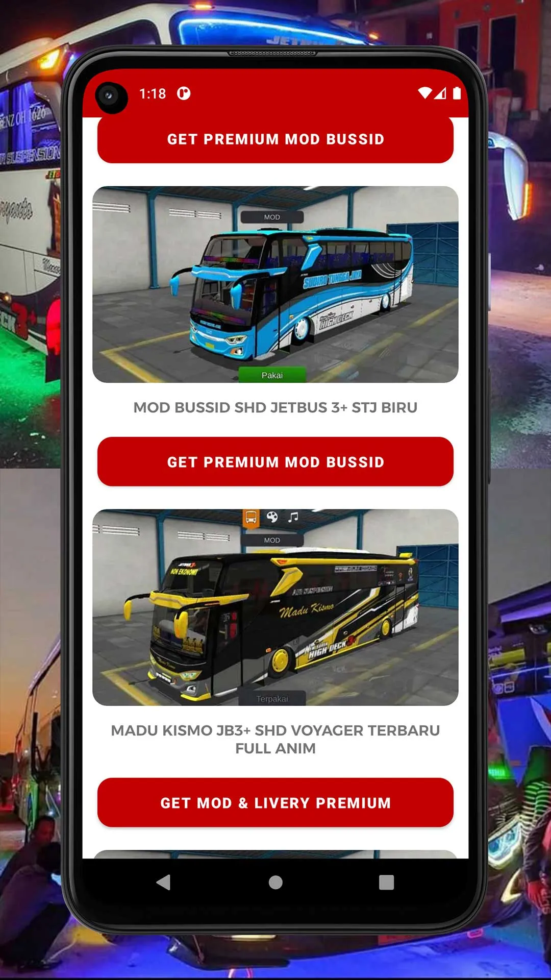 Mod Bussid Bus Full Strobo | Indus Appstore | Screenshot