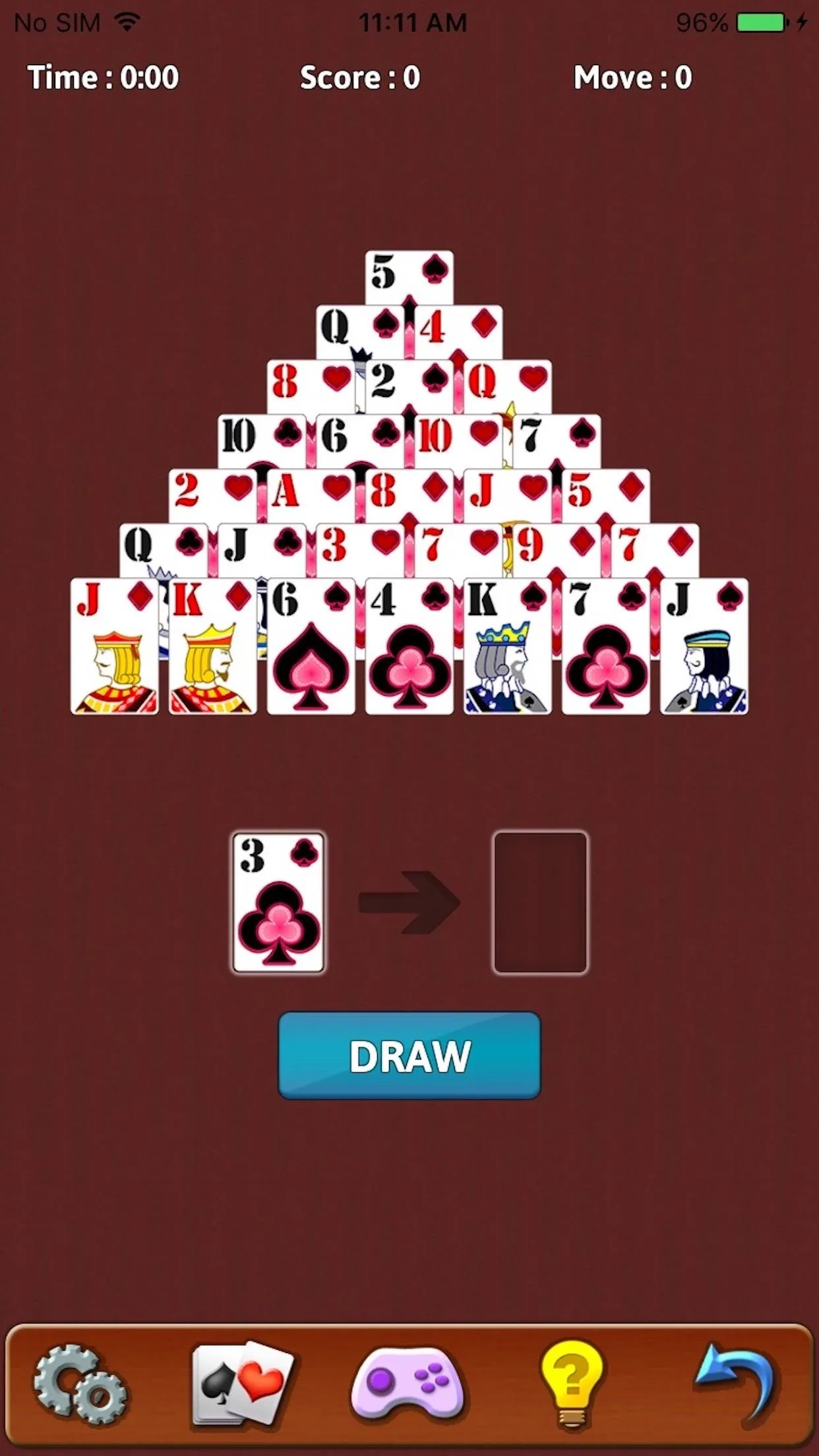 Pyramid Solitaire | Indus Appstore | Screenshot