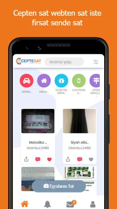 CepteSat:ikinci el eşya Al Sat | Indus Appstore | Screenshot