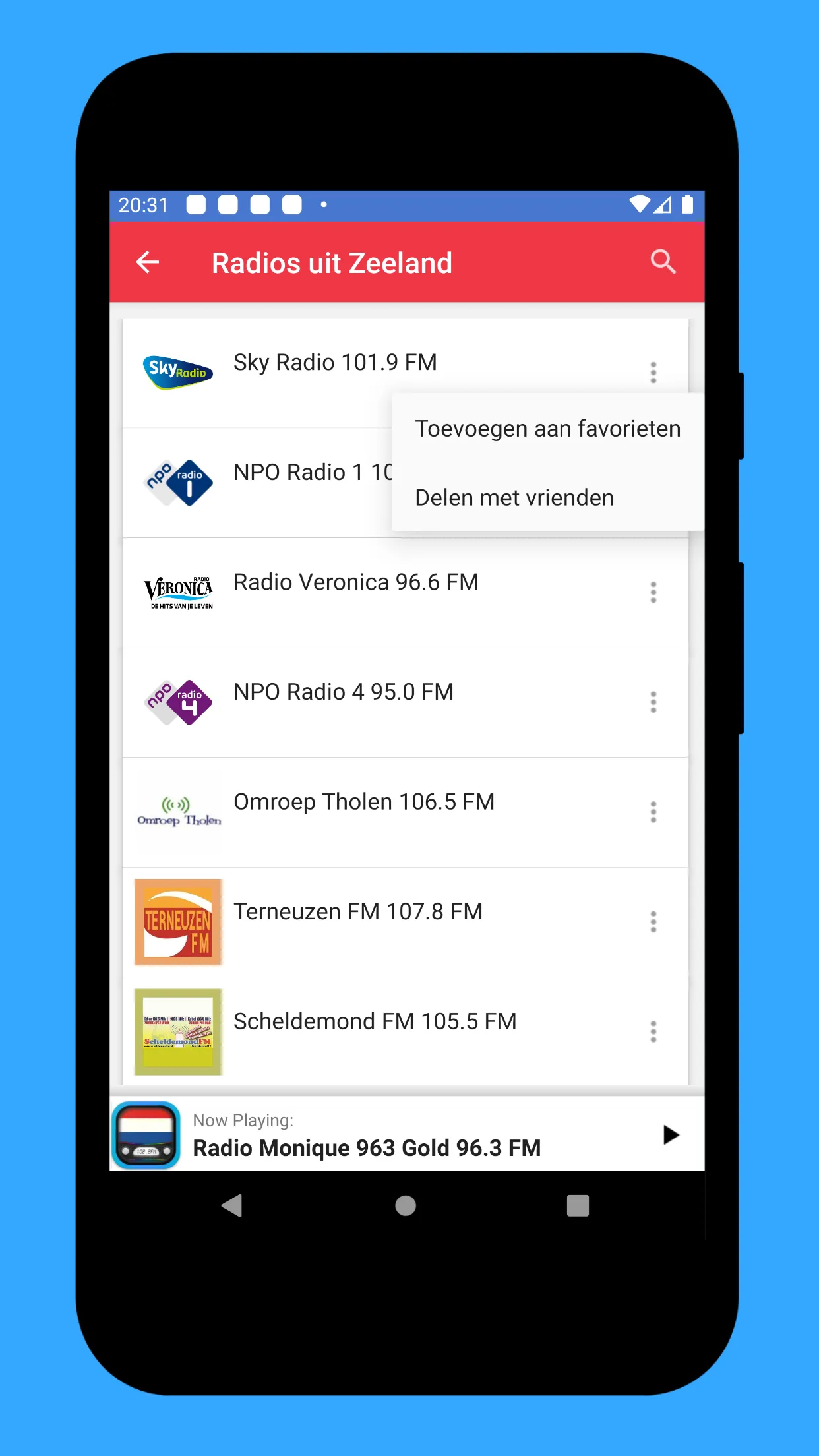 Radio Netherlands: FM Radio NL | Indus Appstore | Screenshot