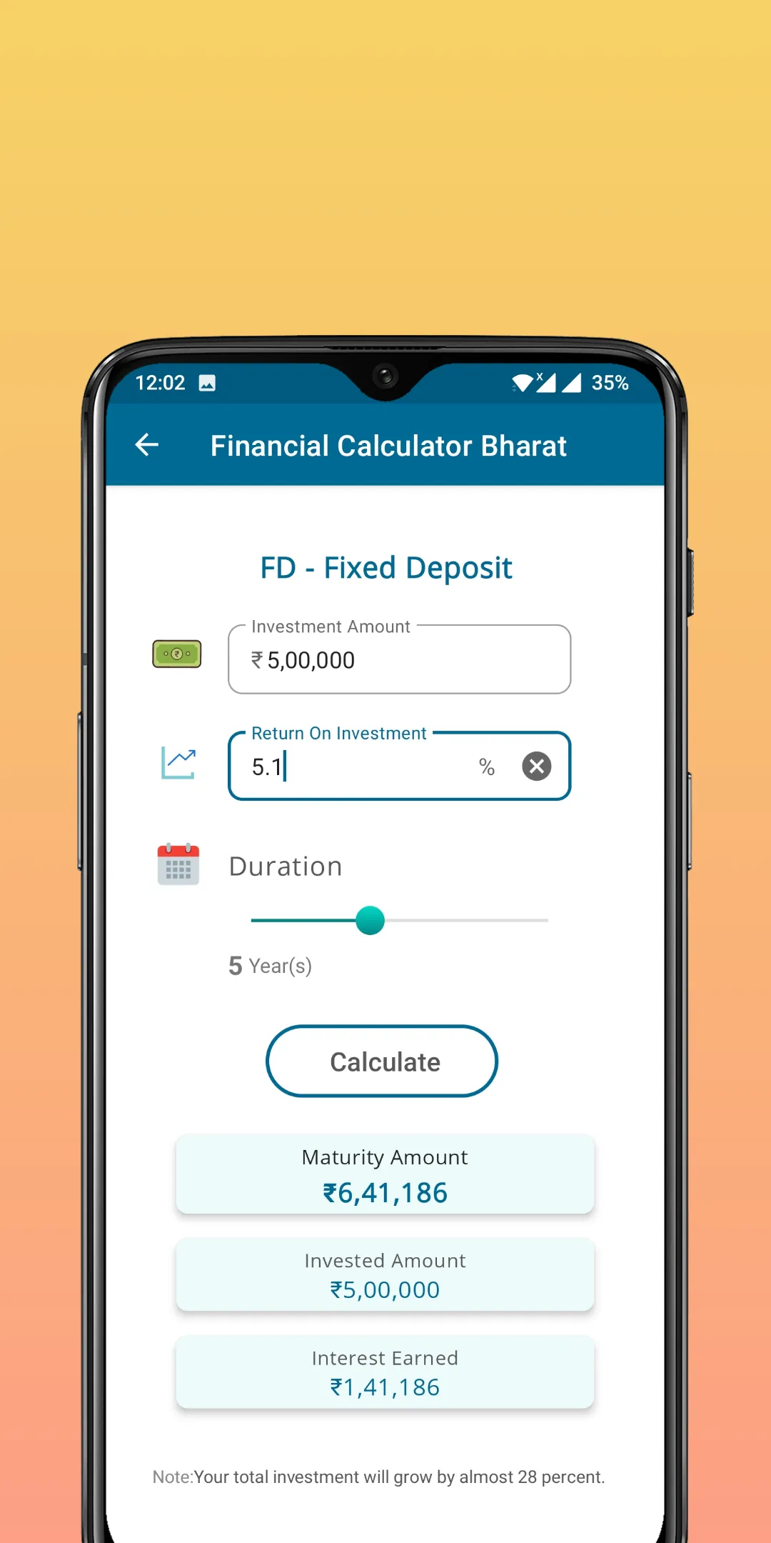 Financial Calculator Bharat | Indus Appstore | Screenshot