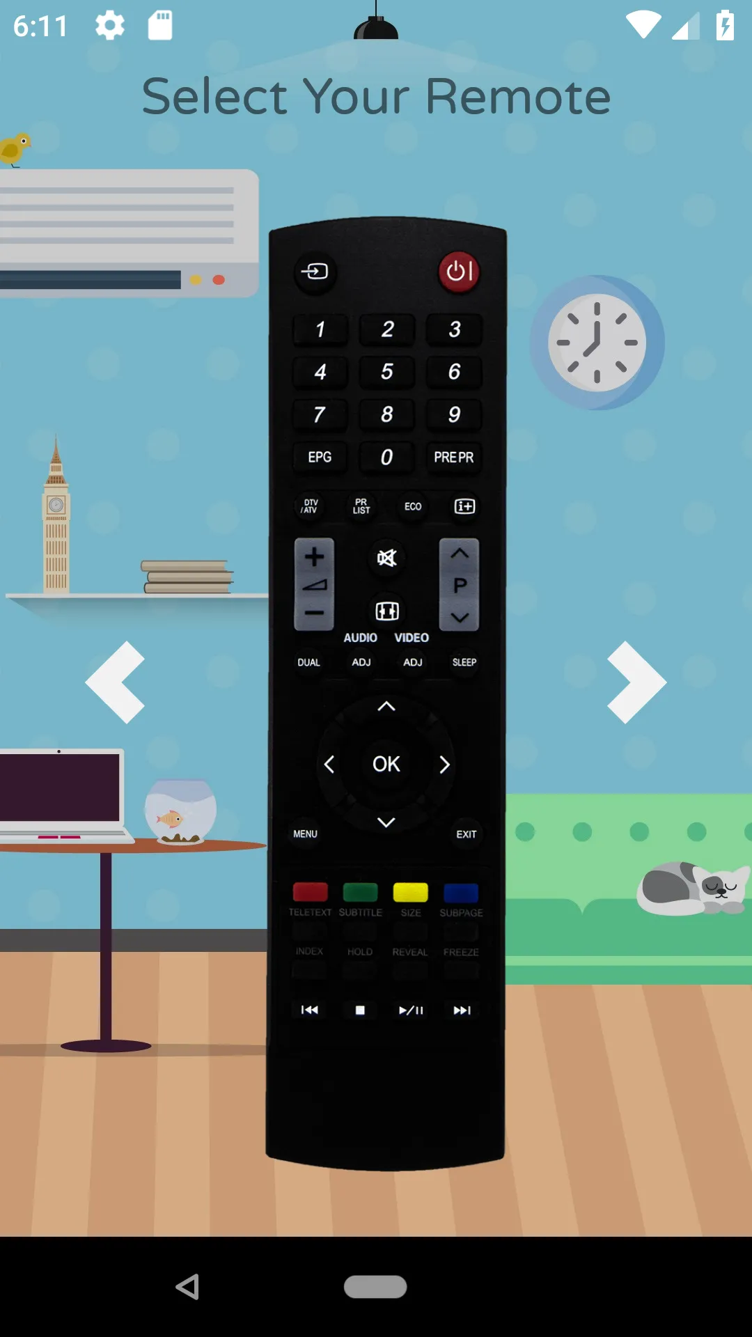 Remote For Sharp TV -WiFi/IR | Indus Appstore | Screenshot