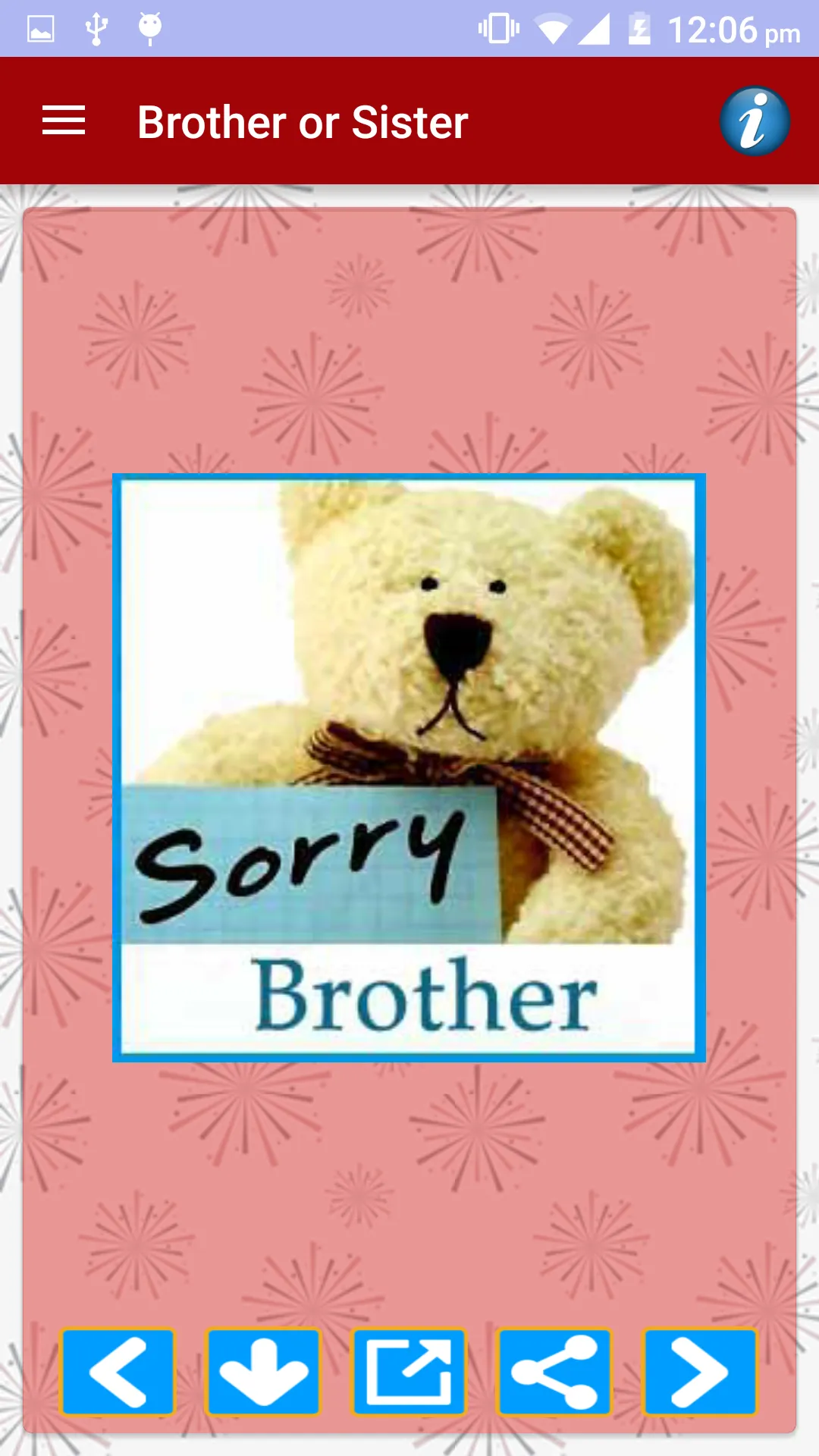 Sorry Cards & Picture Messages | Indus Appstore | Screenshot