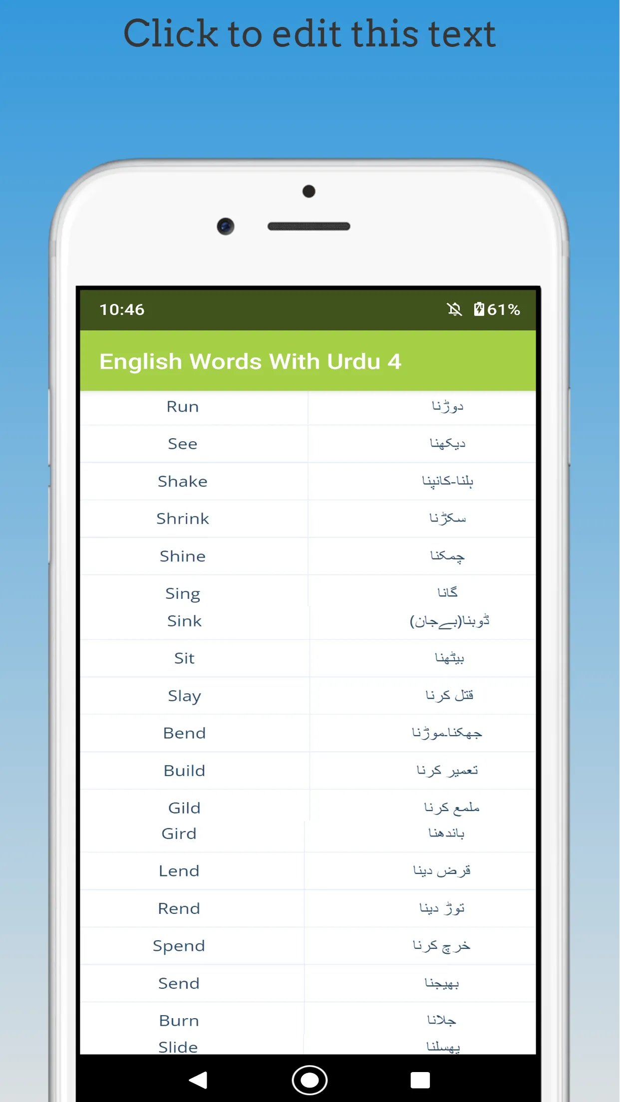 Most Used English Word In Urdu | Indus Appstore | Screenshot