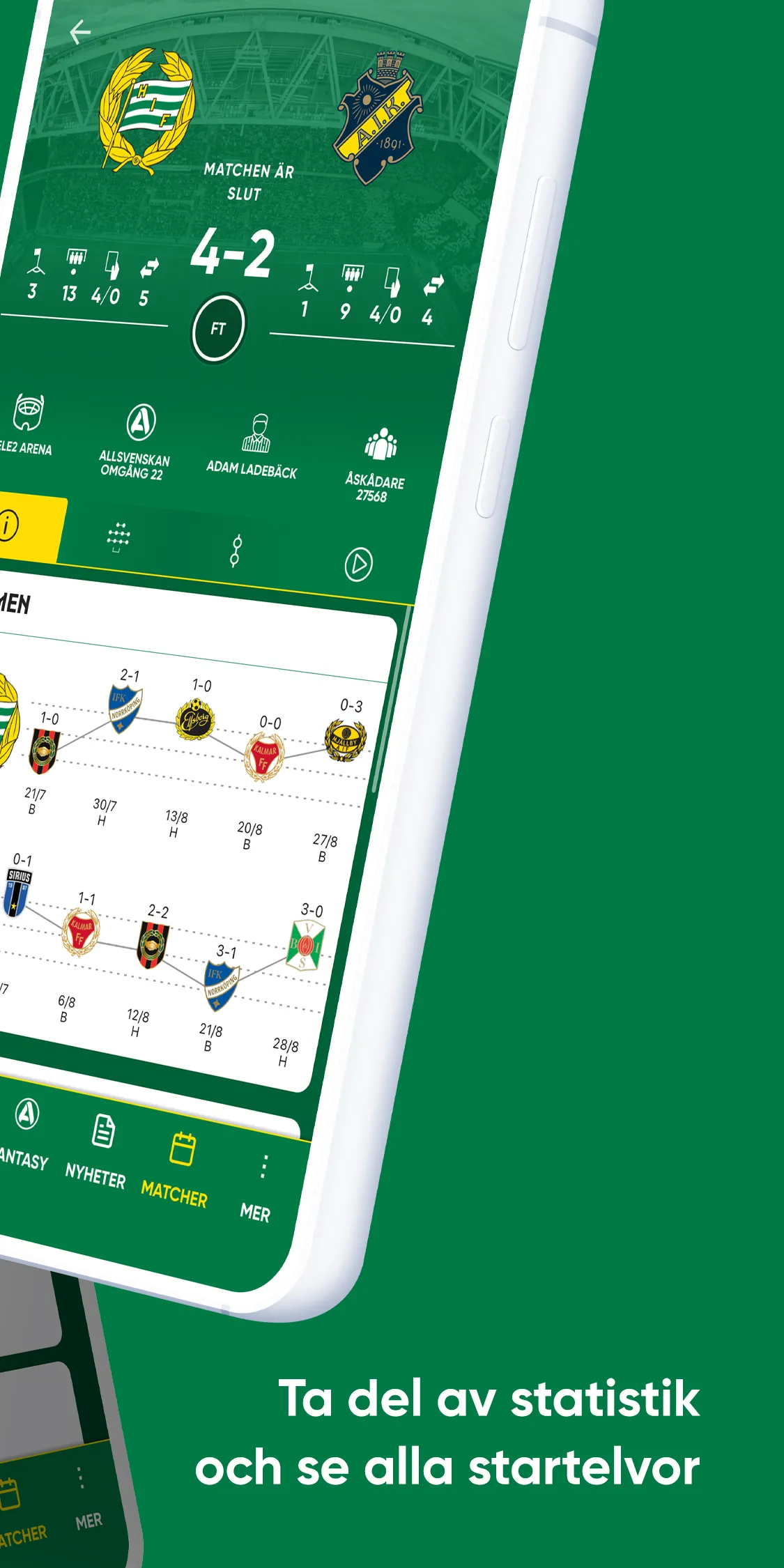 Hammarby Fotboll Live | Indus Appstore | Screenshot