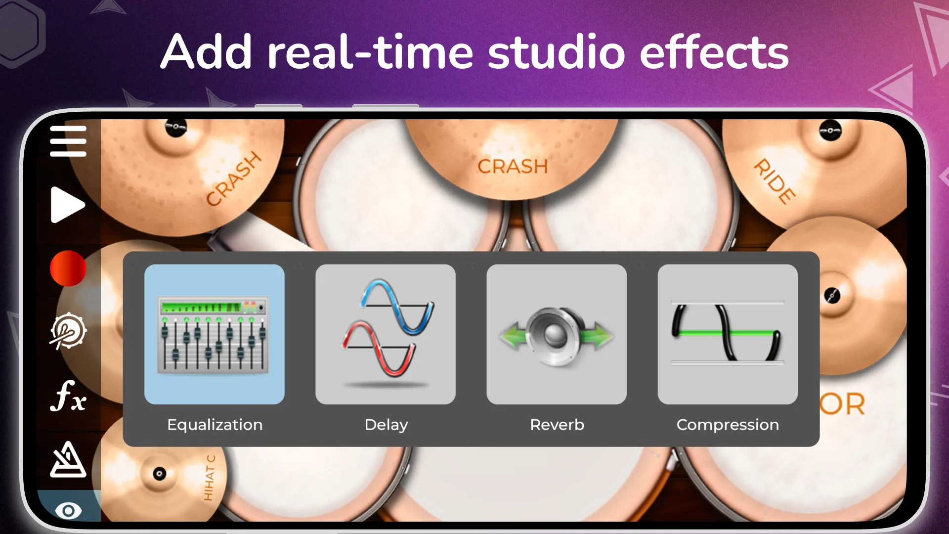 Drum Solo Studio: drums set | Indus Appstore | Screenshot