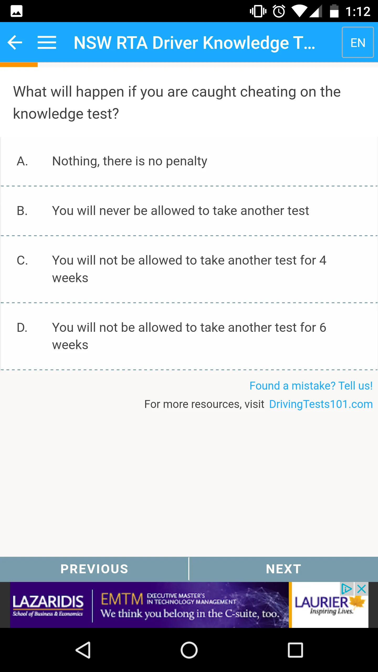 Australian Driving Tests | Indus Appstore | Screenshot