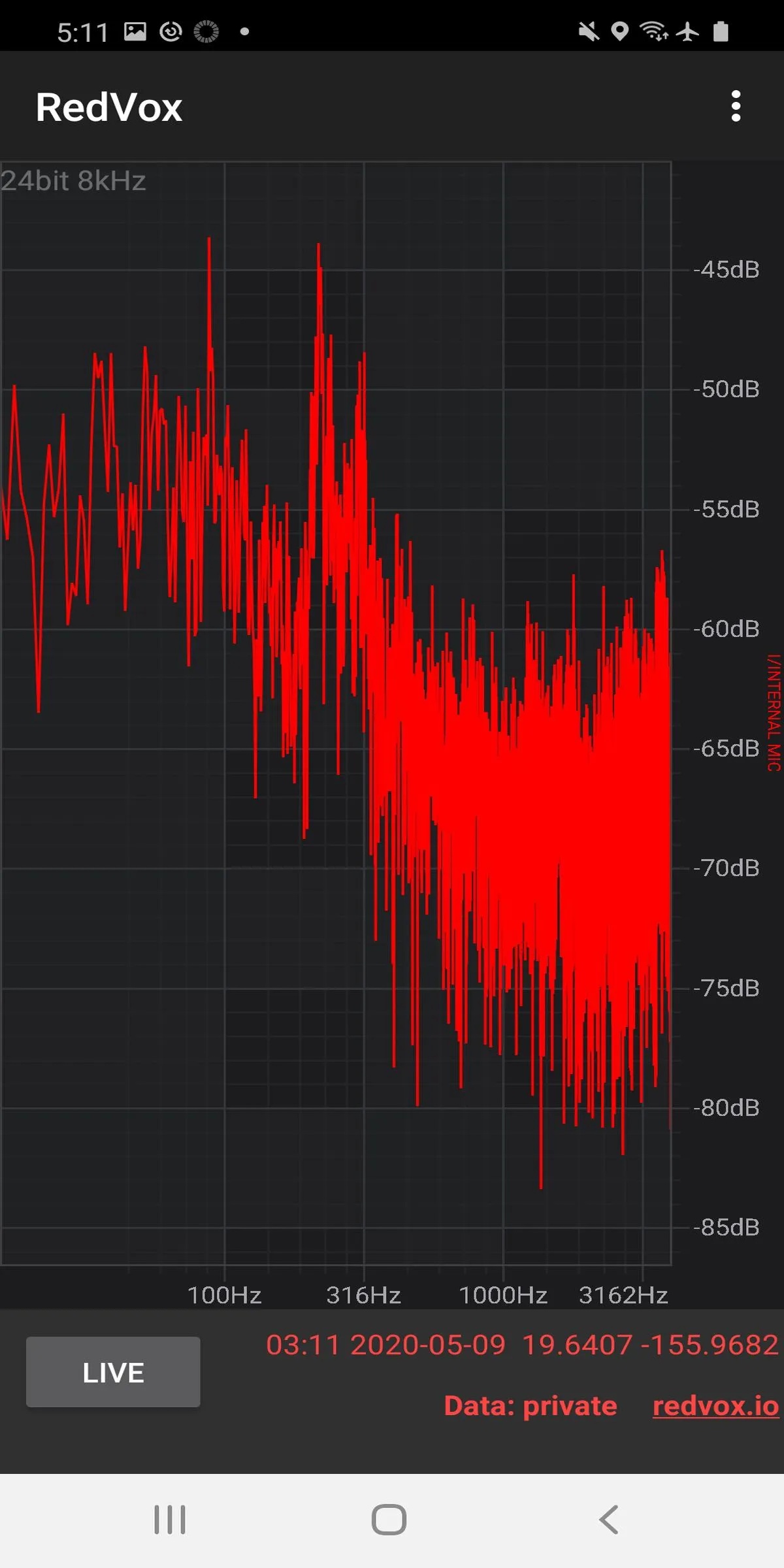 Infrasound Recorder | Indus Appstore | Screenshot