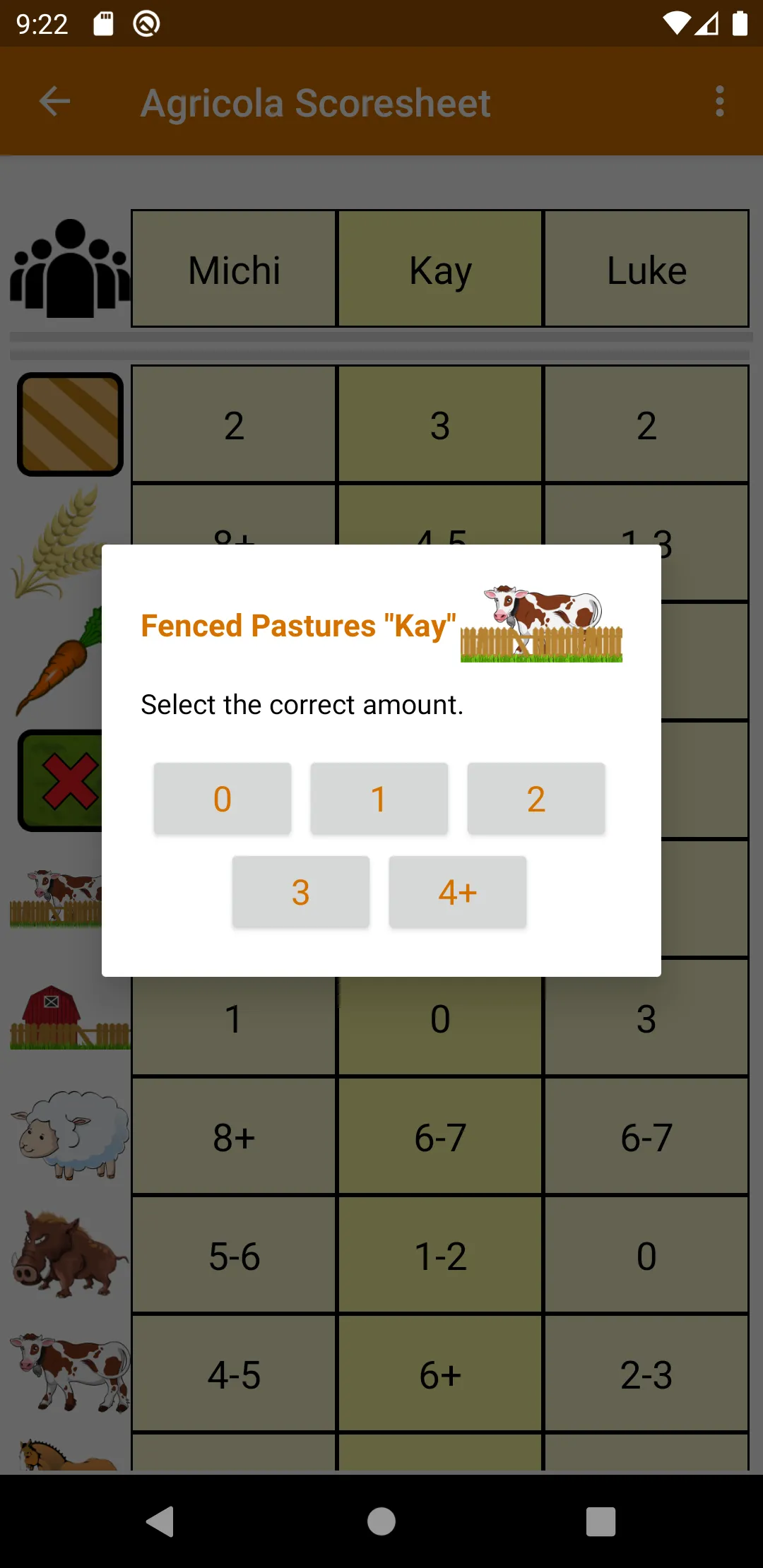 Agricola Scoresheet | Indus Appstore | Screenshot