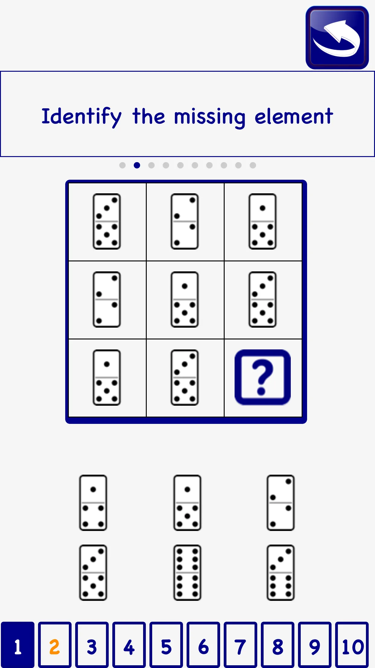 Domino psychoTest Brain LITE | Indus Appstore | Screenshot