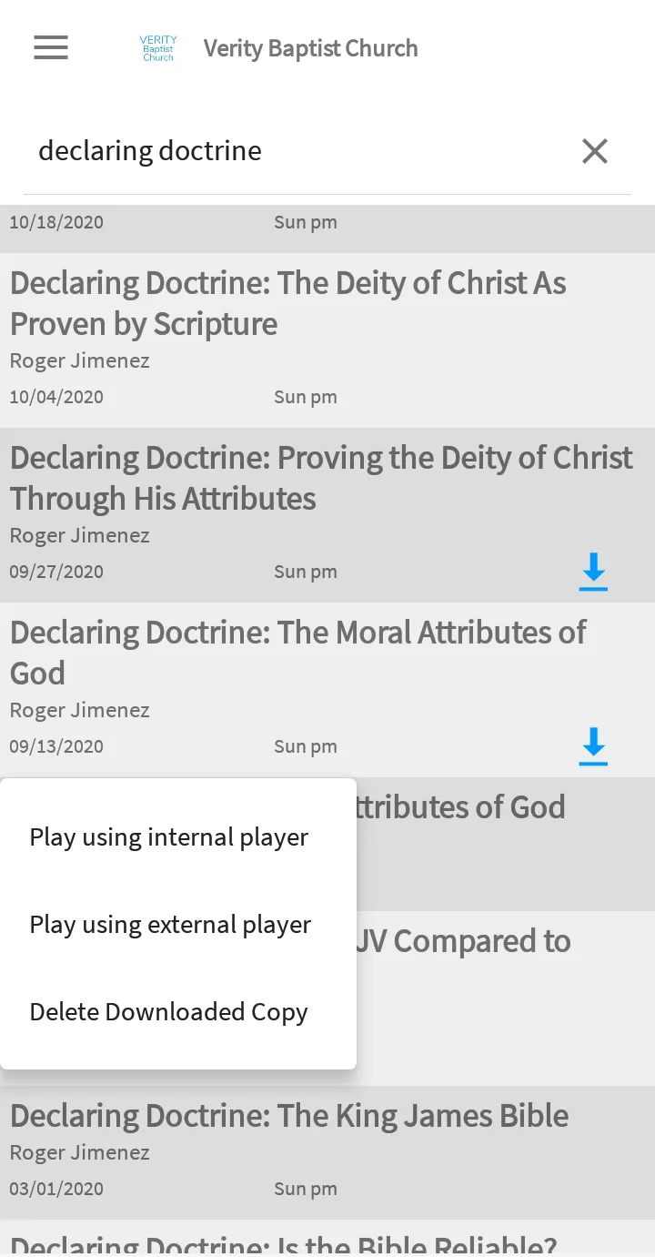 Verity Baptist Church Manila | Indus Appstore | Screenshot