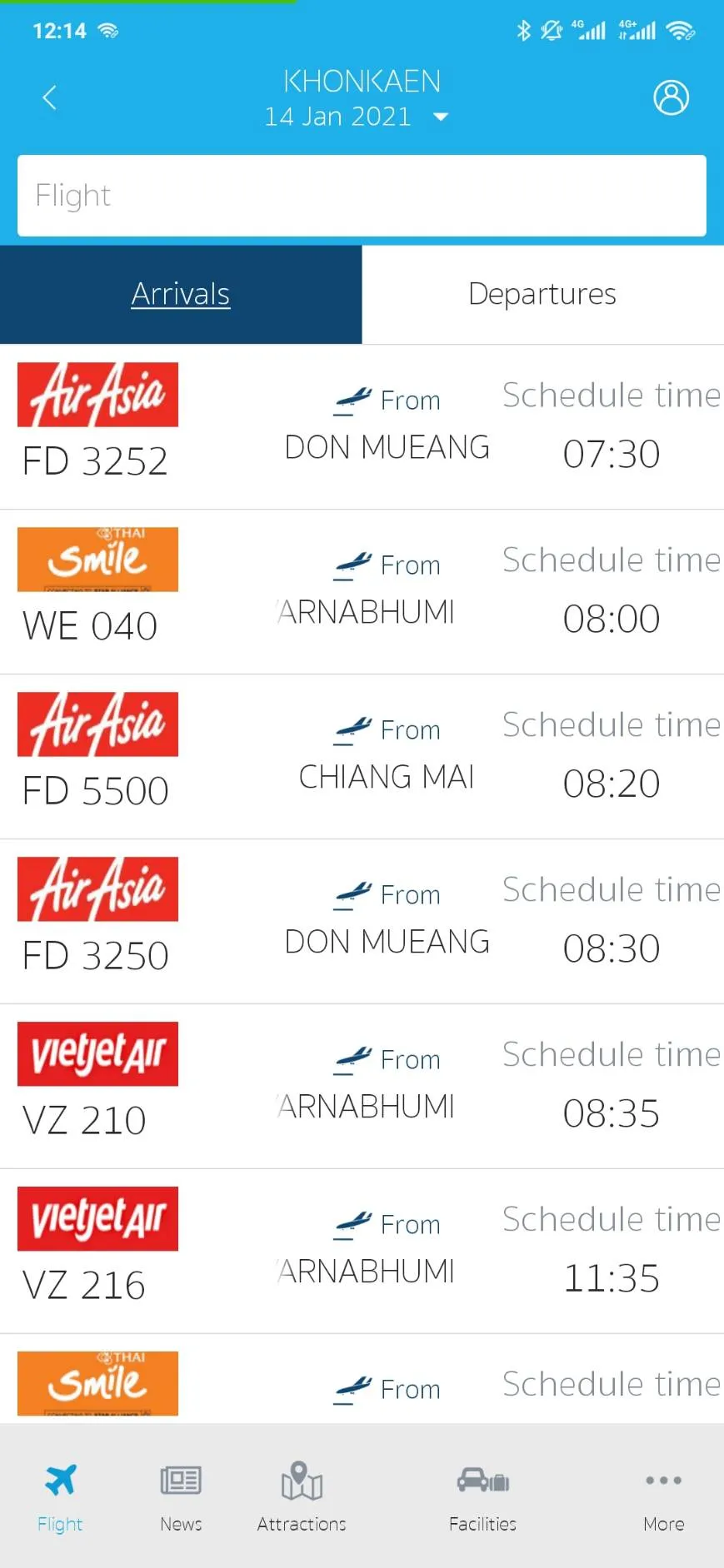 ThaiFlightInfo | Indus Appstore | Screenshot