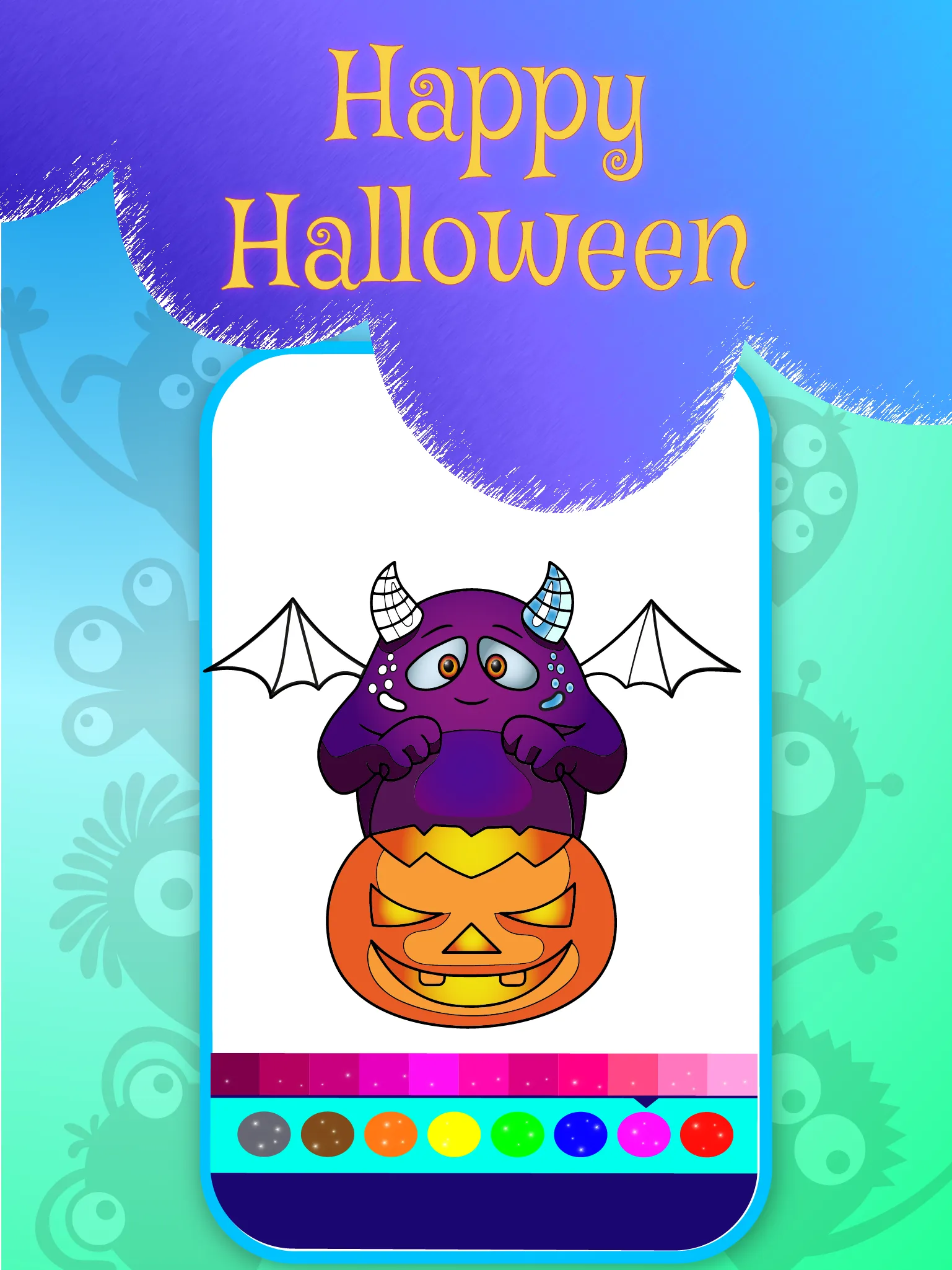 Hallowen Monster Coloring Book | Indus Appstore | Screenshot