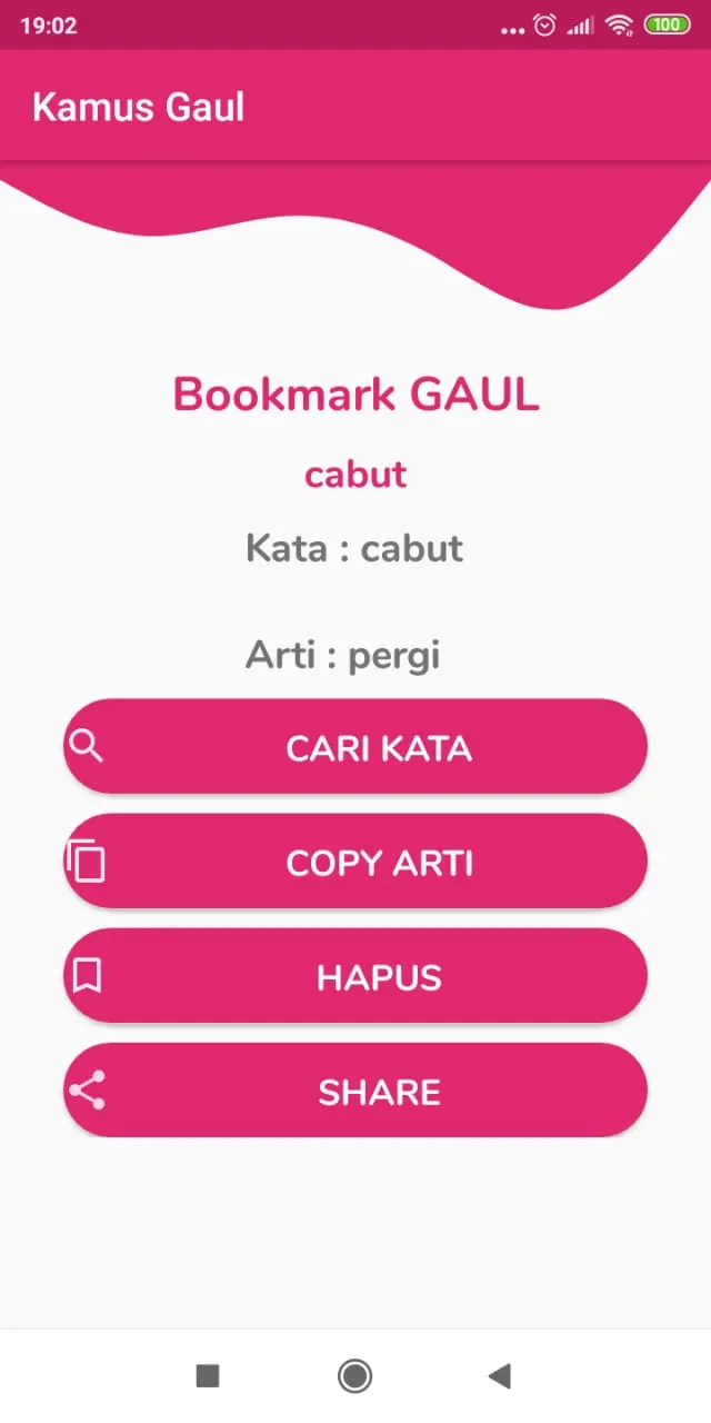 Kamus Bahasa Gaul Offline | Indus Appstore | Screenshot