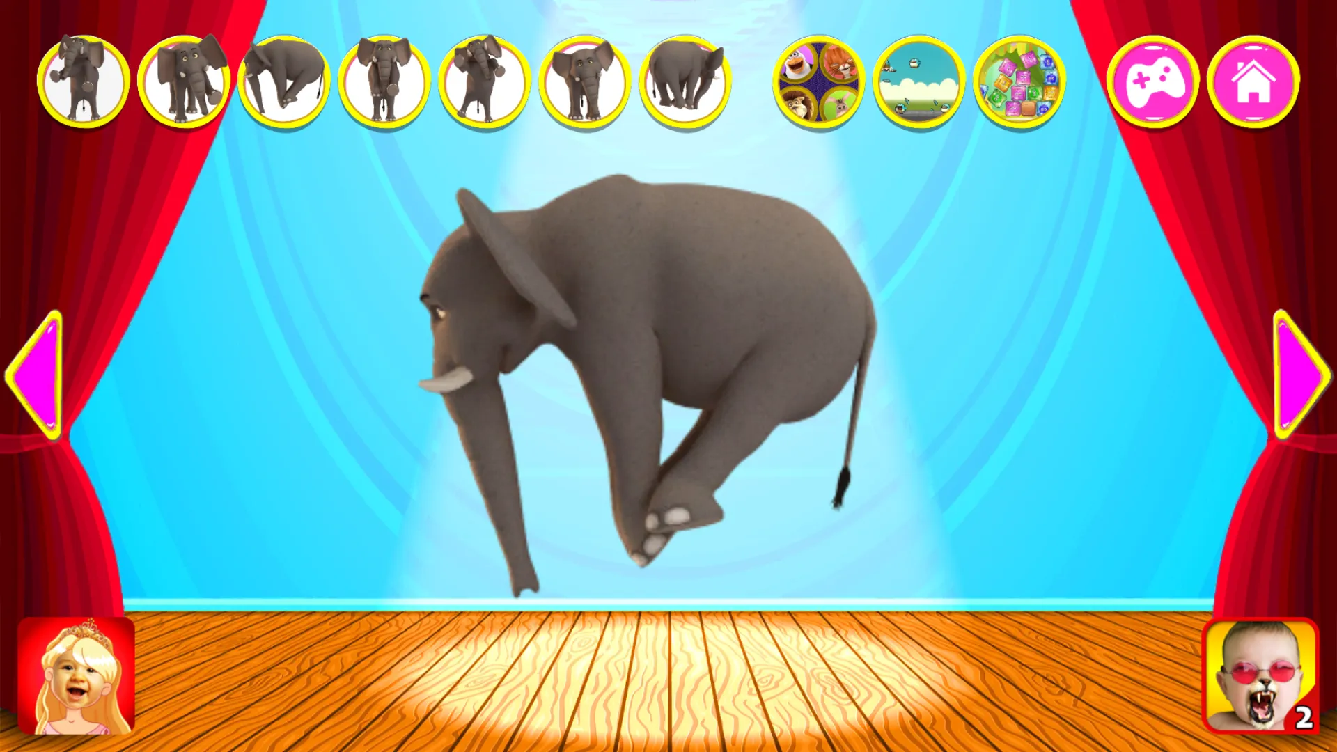 Talking Elephant King Red | Indus Appstore | Screenshot