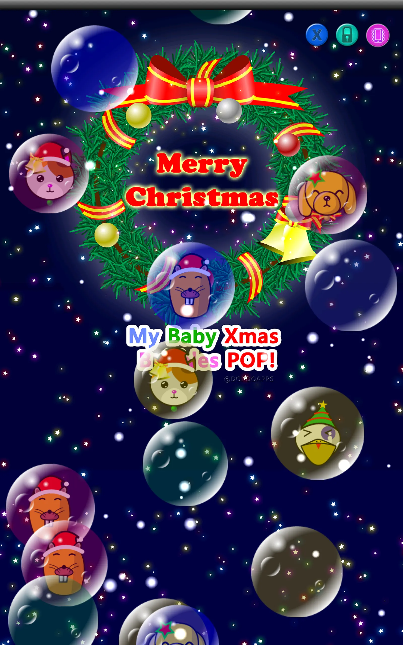 My baby Xmas (Bubbles pop!) | Indus Appstore | Screenshot