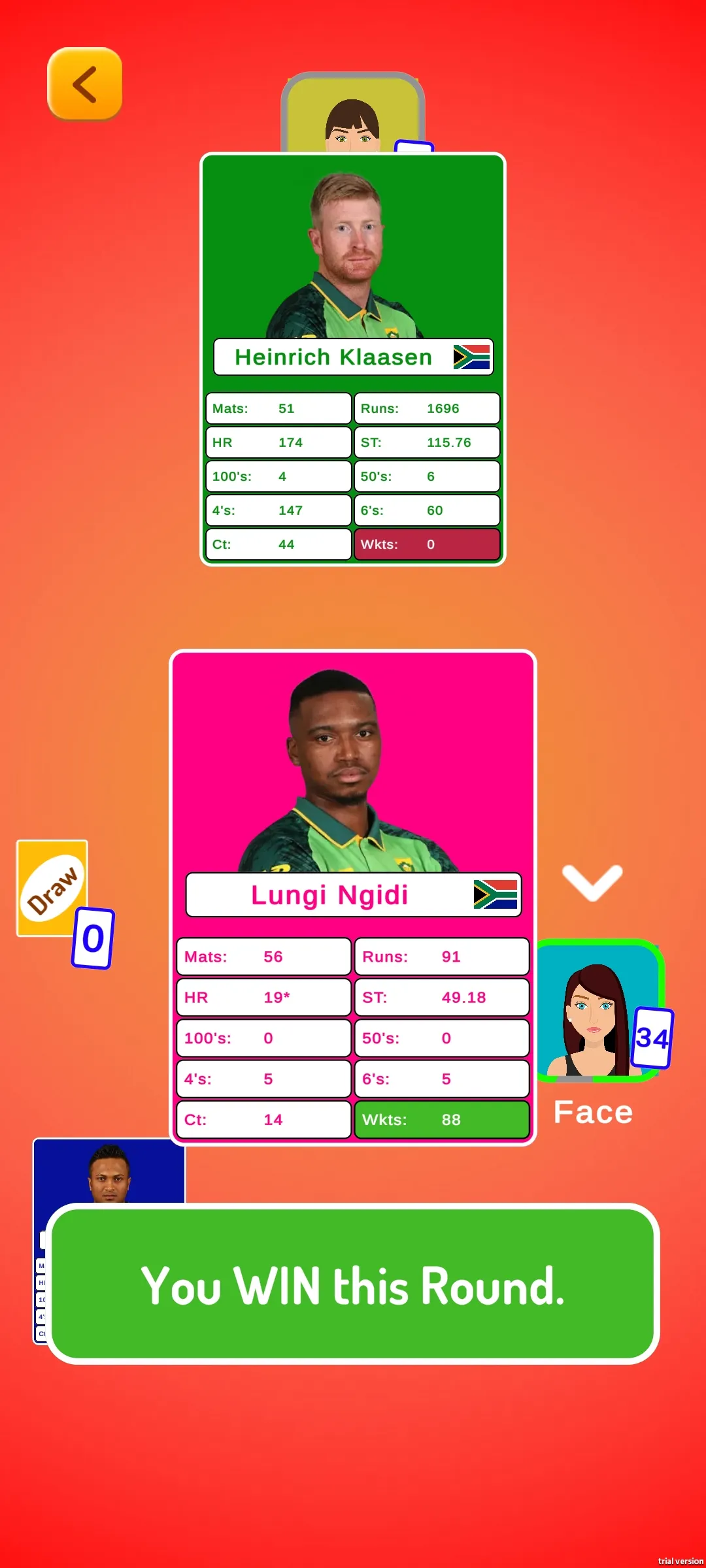 Cricket Trump Cards | Indus Appstore | Screenshot